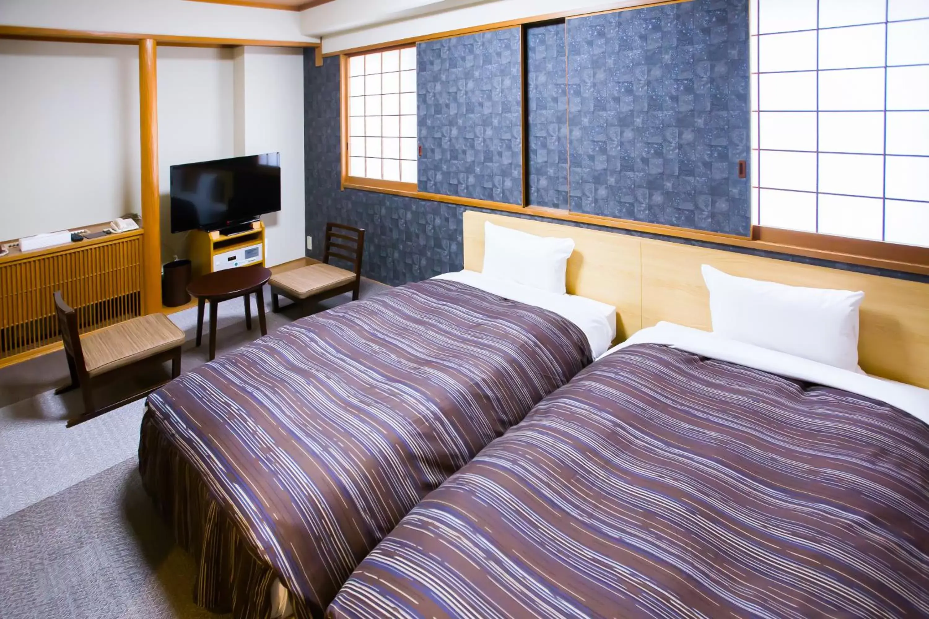 Bed in Ark Hotel Okayama -ROUTE INN HOTELS-