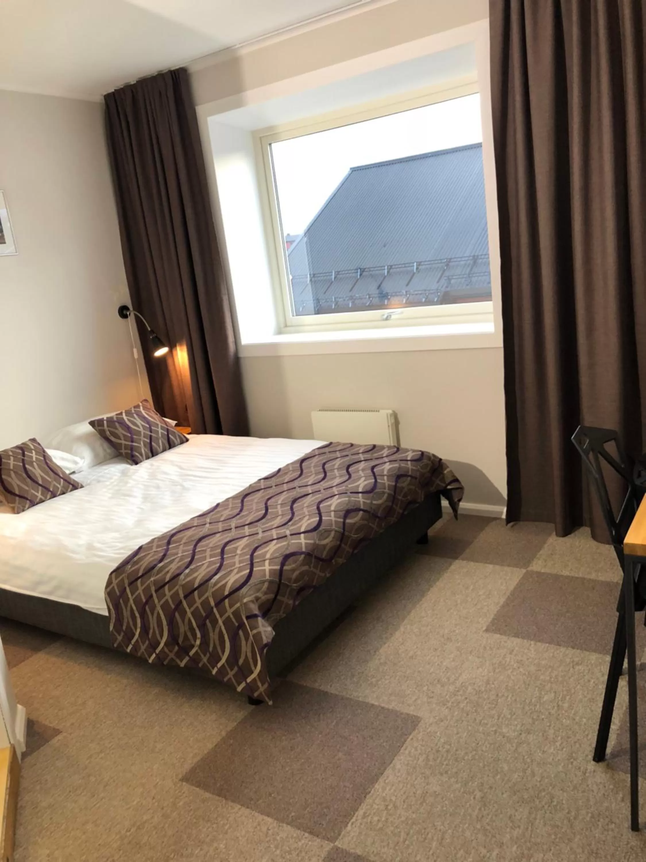 Bed in Arctic Hotel Nordkapp