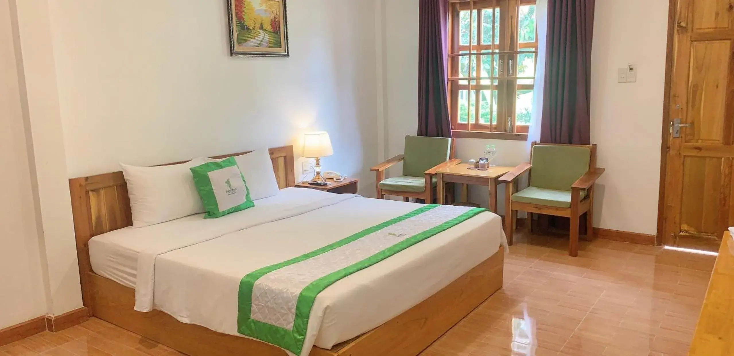 Bed in Bamboo Resort Phu Quoc