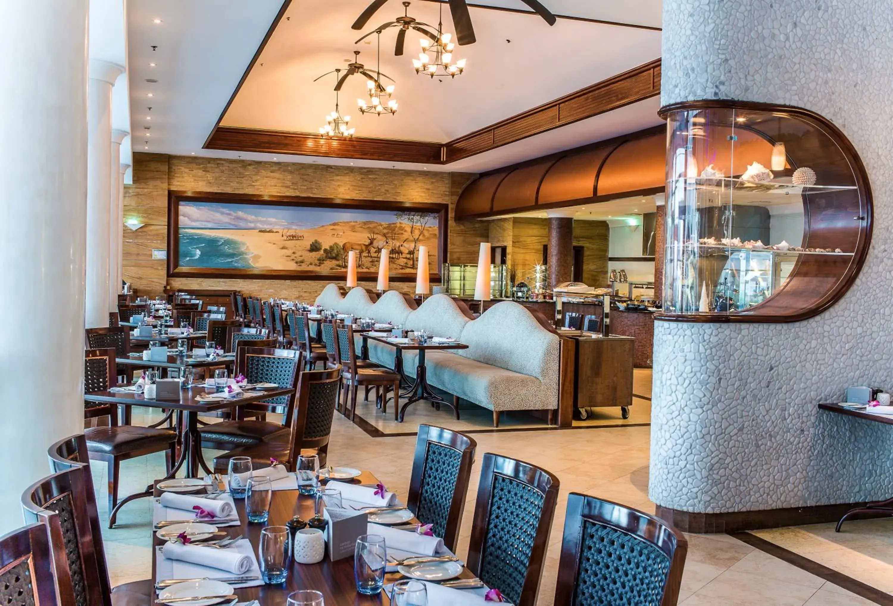 Buffet breakfast in Danat Jebel Dhanna Resort Buffet breakfast in Danat Jebel Dhanna Resort