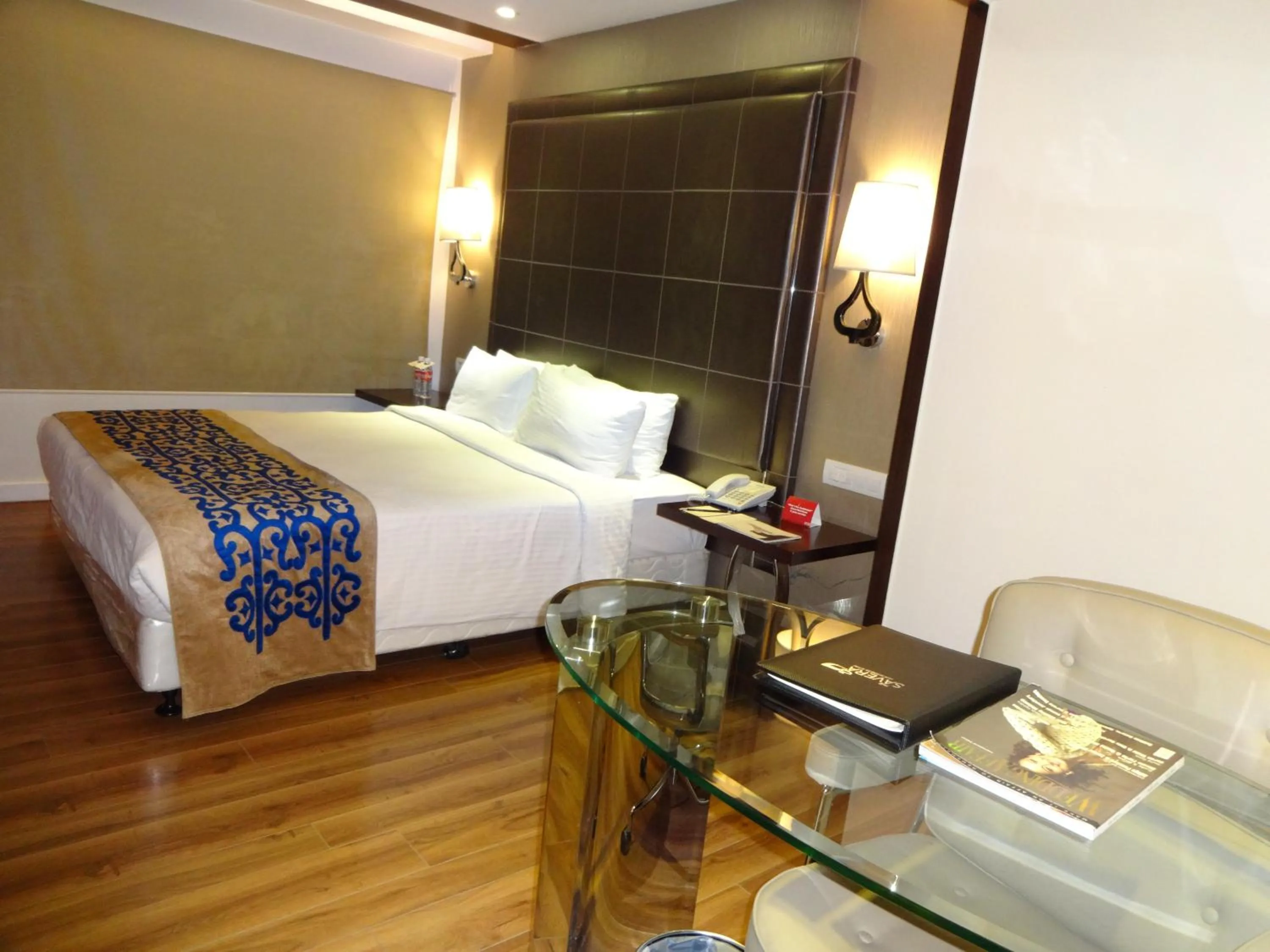 Bed in Savera Hotel