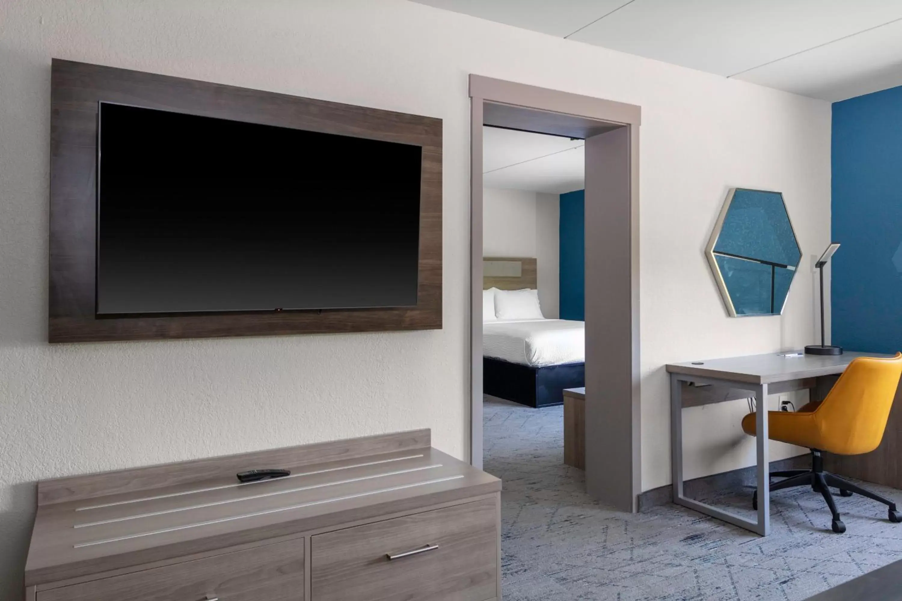 Photo of the whole room, TV/Entertainment Center in Holiday Inn Express - Rocky Mount - Sports Center, an IHG Hotel