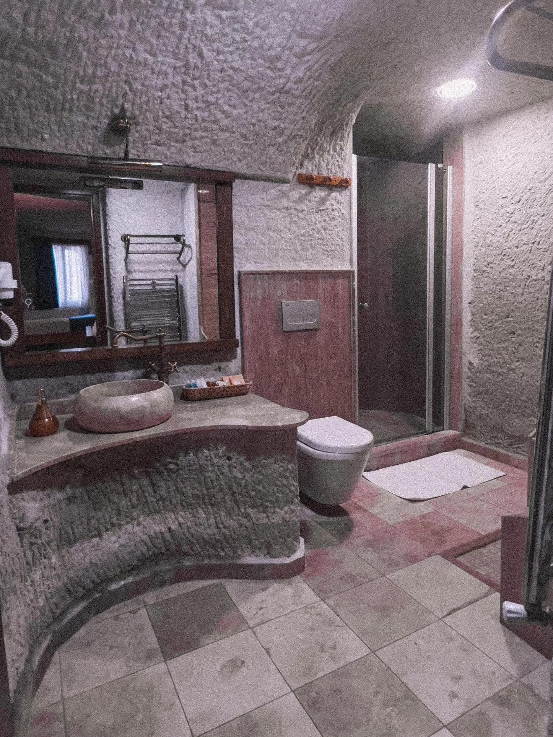 Bathroom in Local Cave House