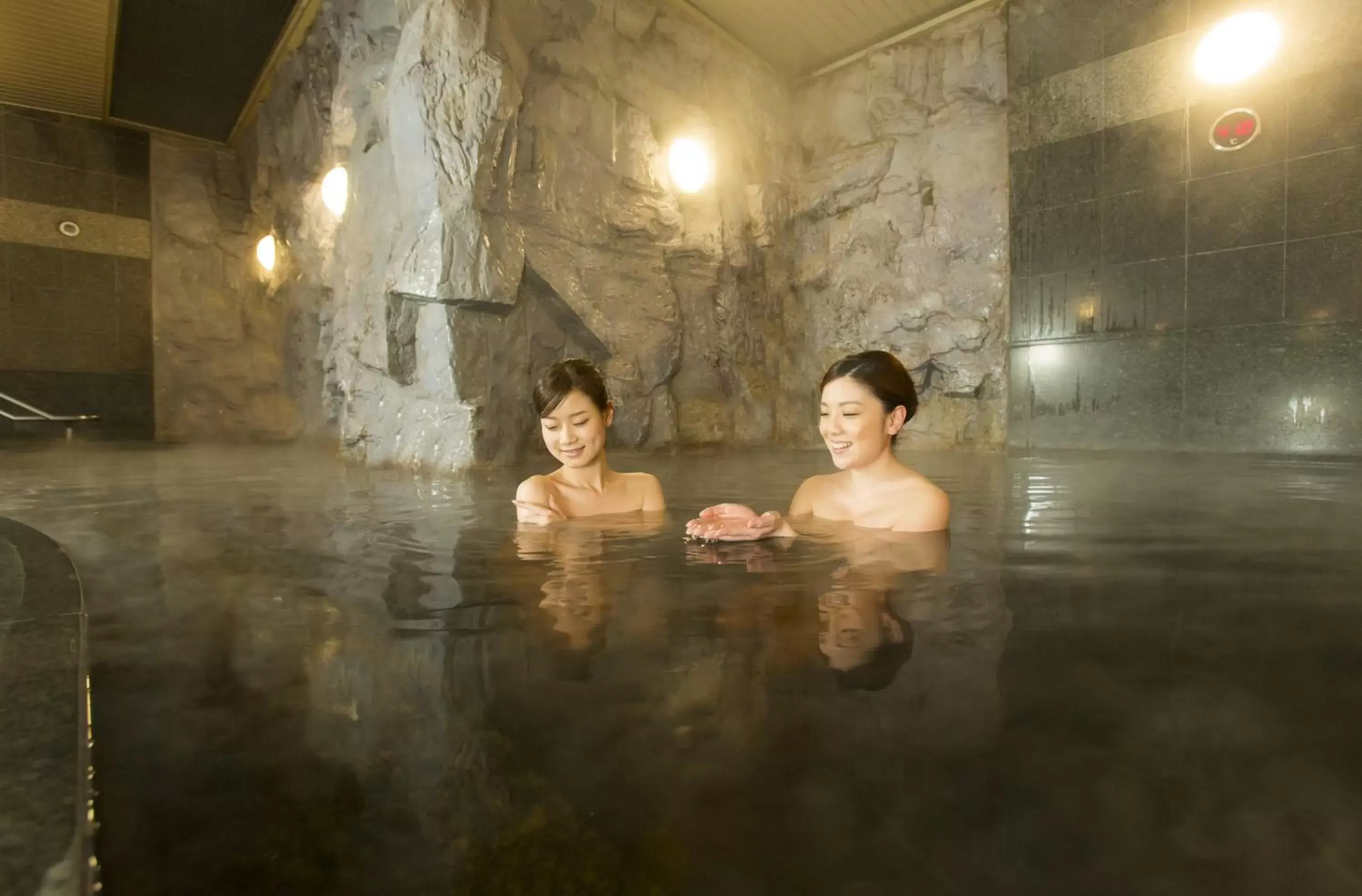 Hot Spring Bath, Swimming Pool in Premier Hotel -CABIN- Obihiro