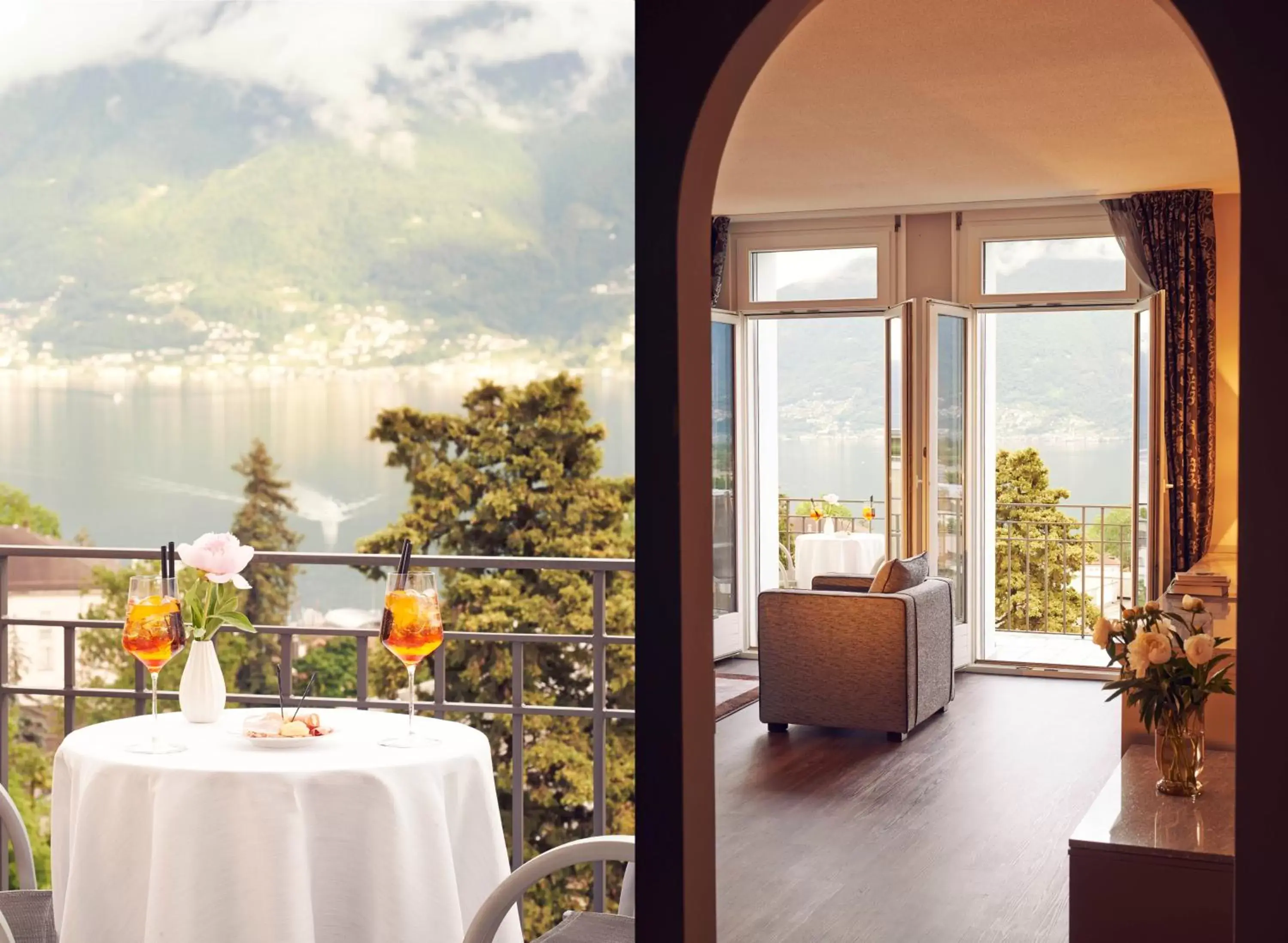 Balcony/Terrace in Hotel Belvedere Locarno