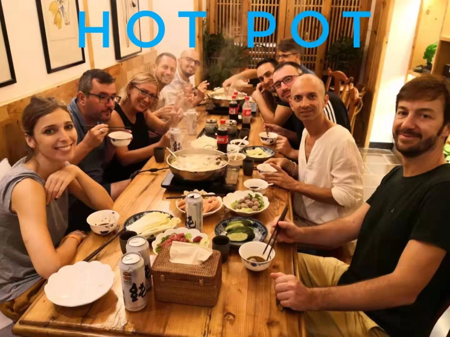 group of guests in Yuelu Homestay