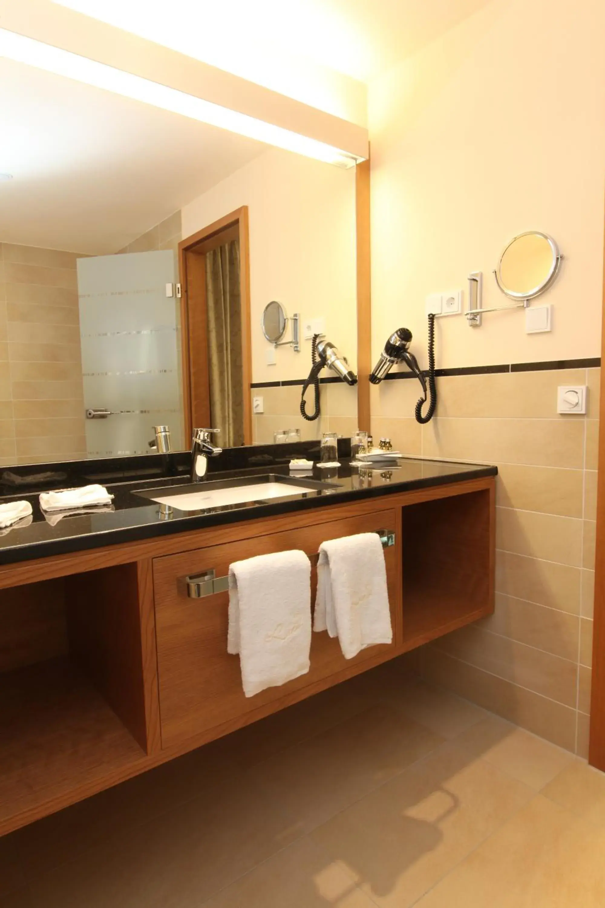 Bathroom, Kitchen/Kitchenette in Lind Hotel