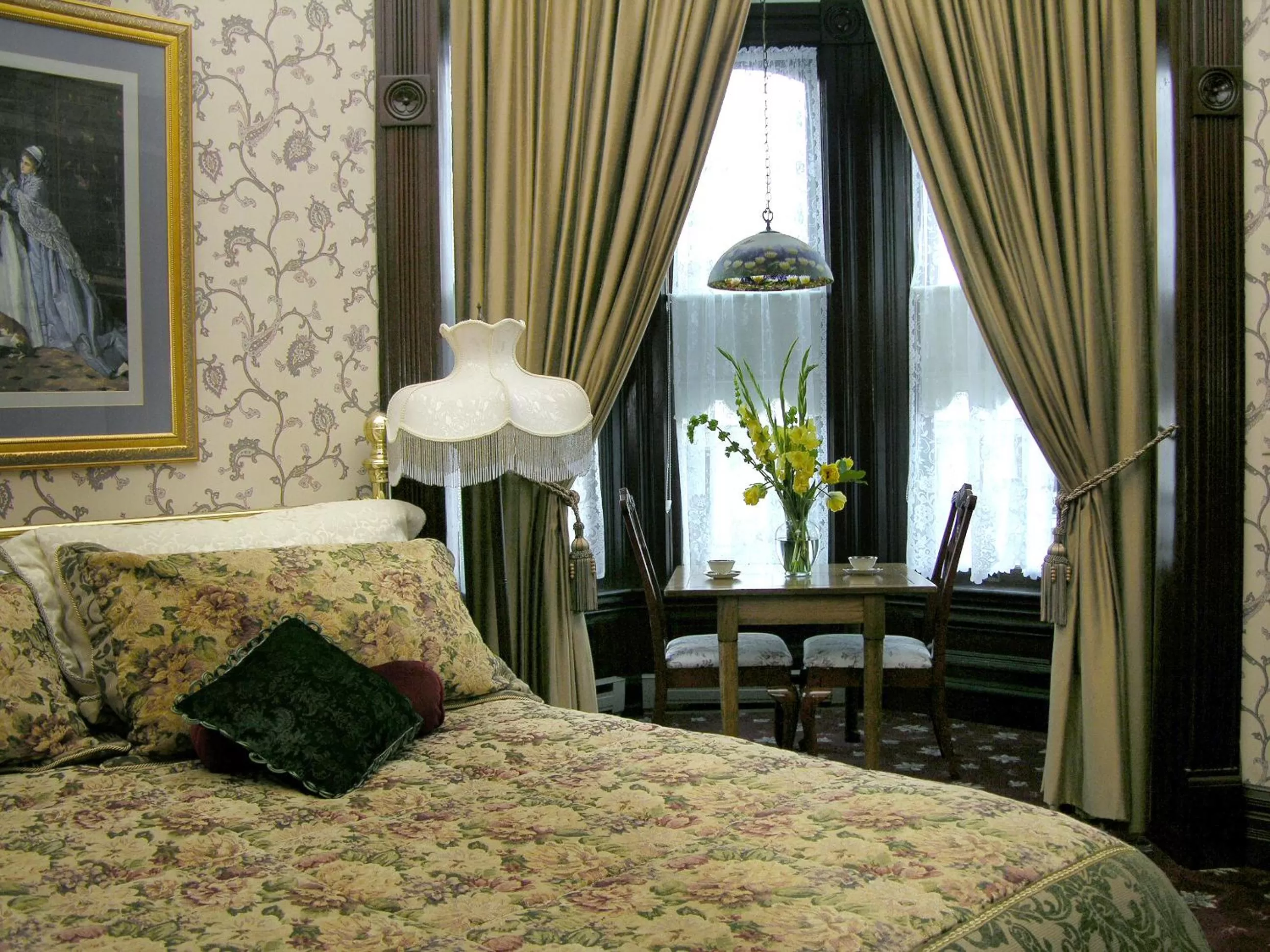 Bed in Victorian Inn