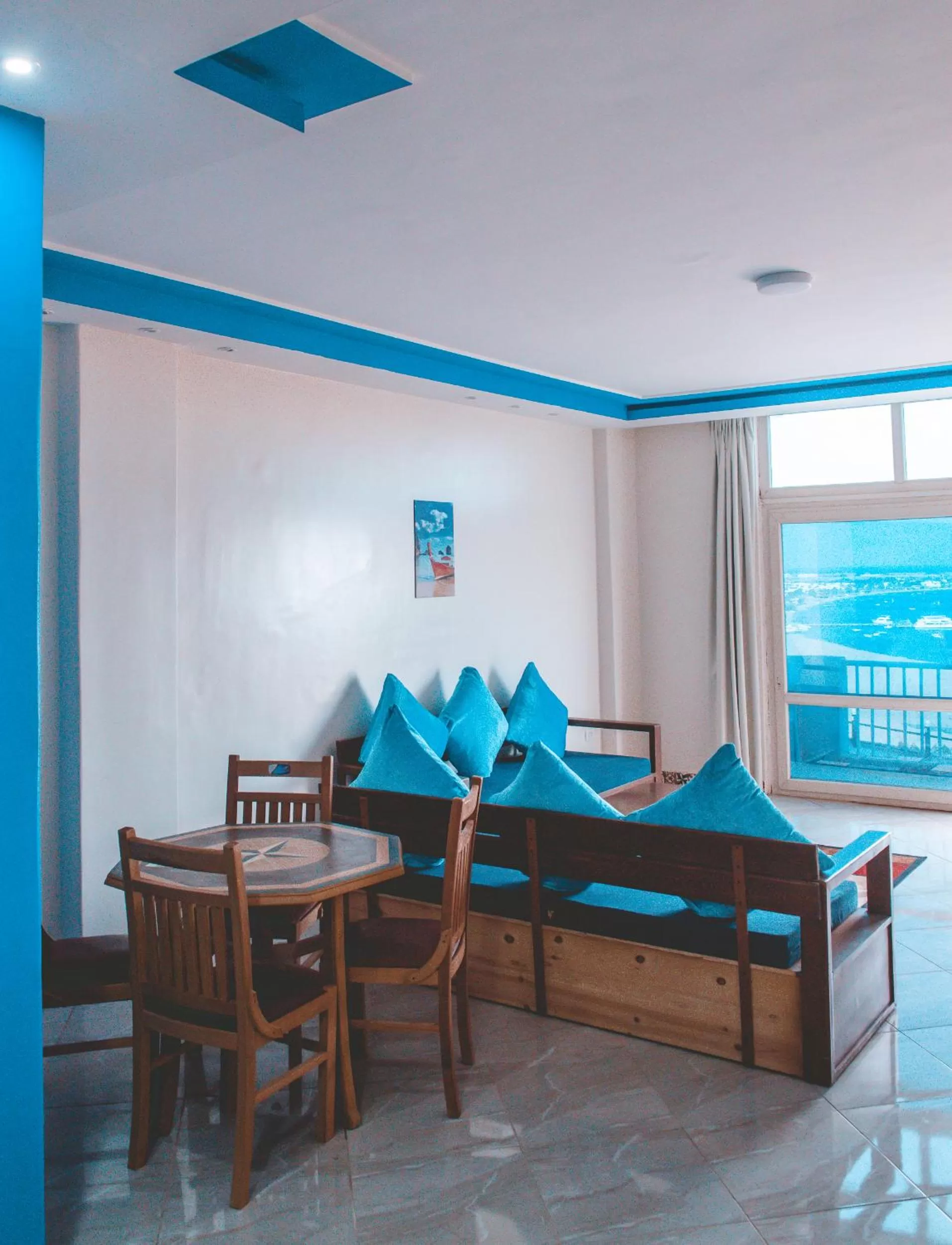 Living room in Seaview Panorama Boatel