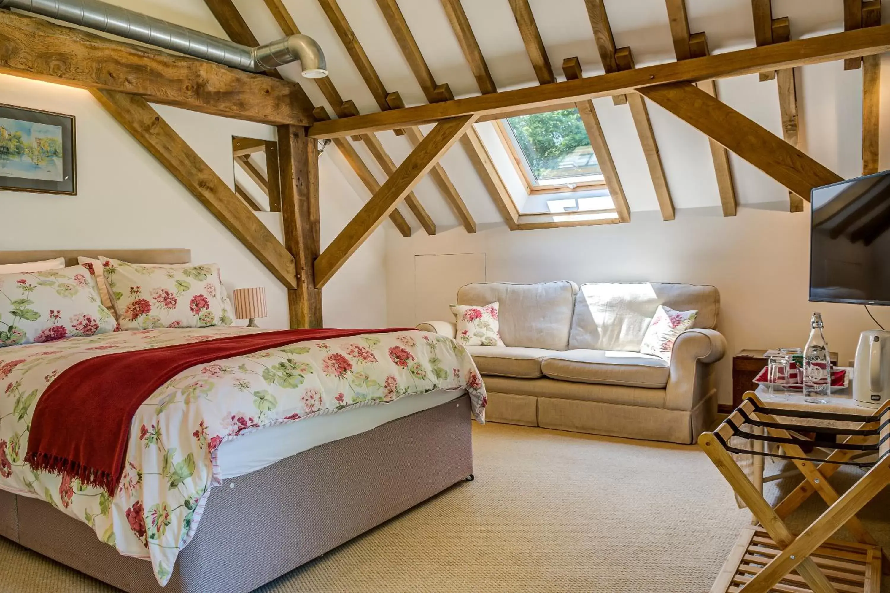 Bedroom, Seating Area in South Park Farm Barn