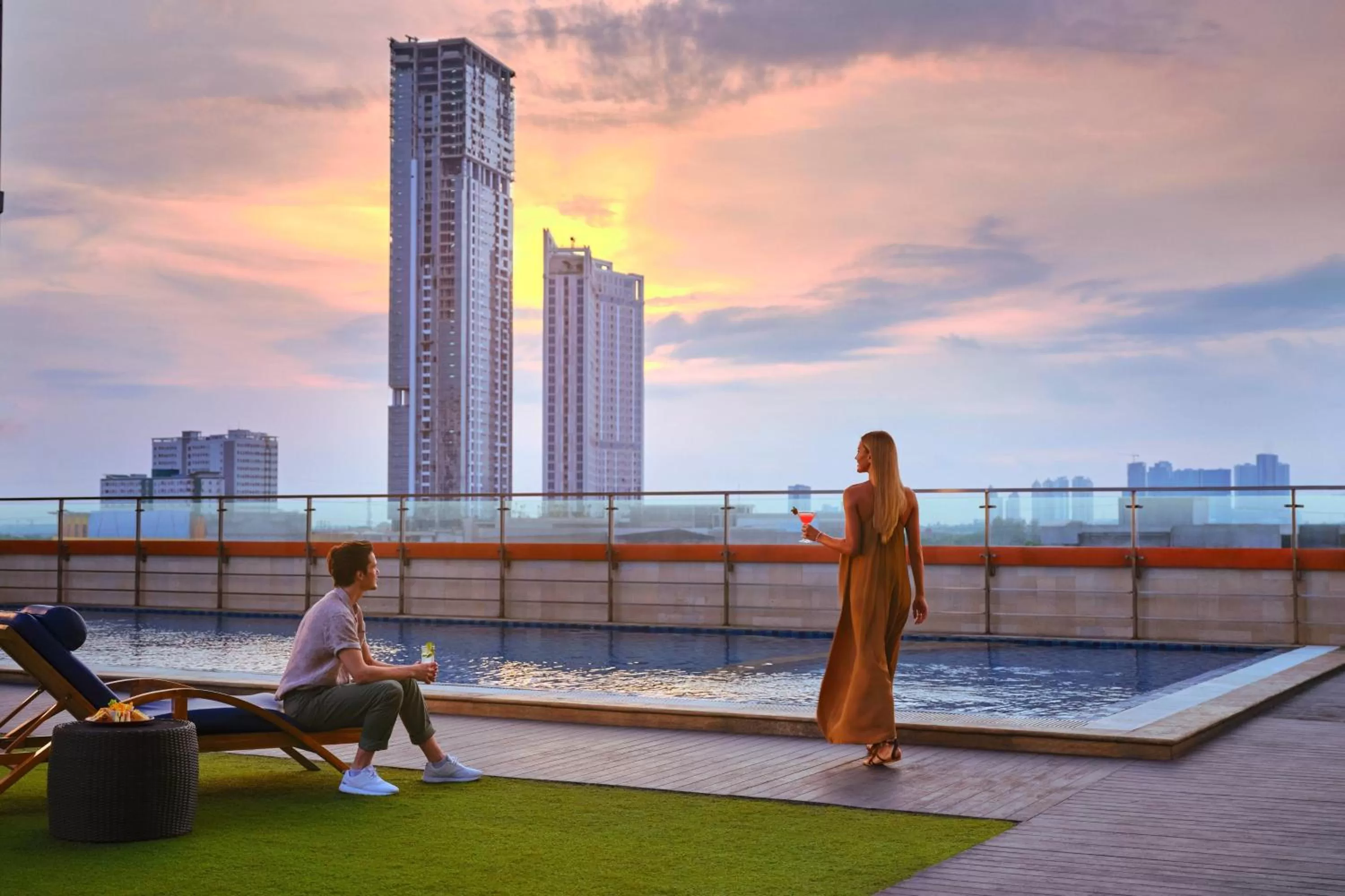 Swimming pool in Fairfield by Marriott Surabaya