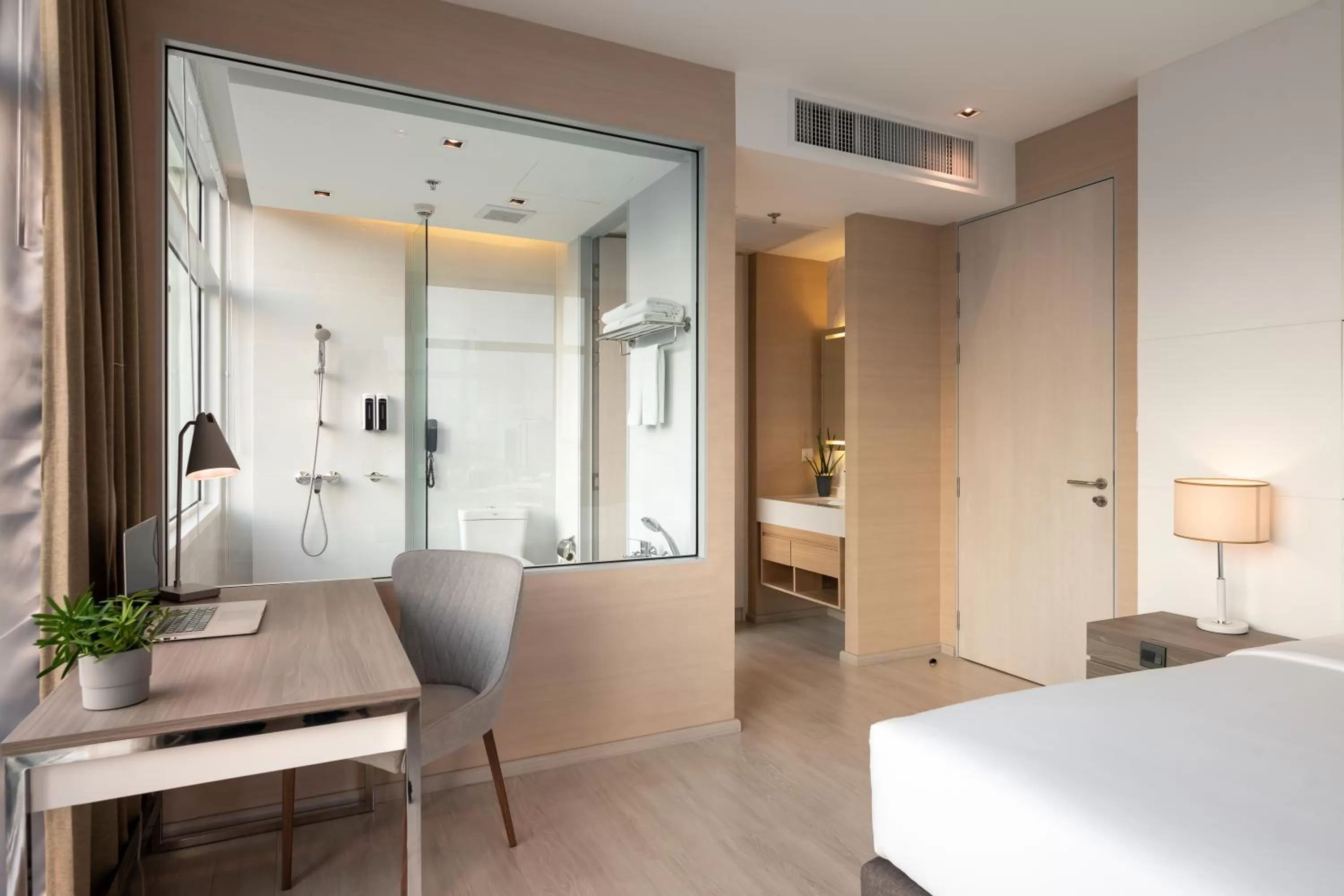 Bathroom, Bed in Jasmine 59 Hotel