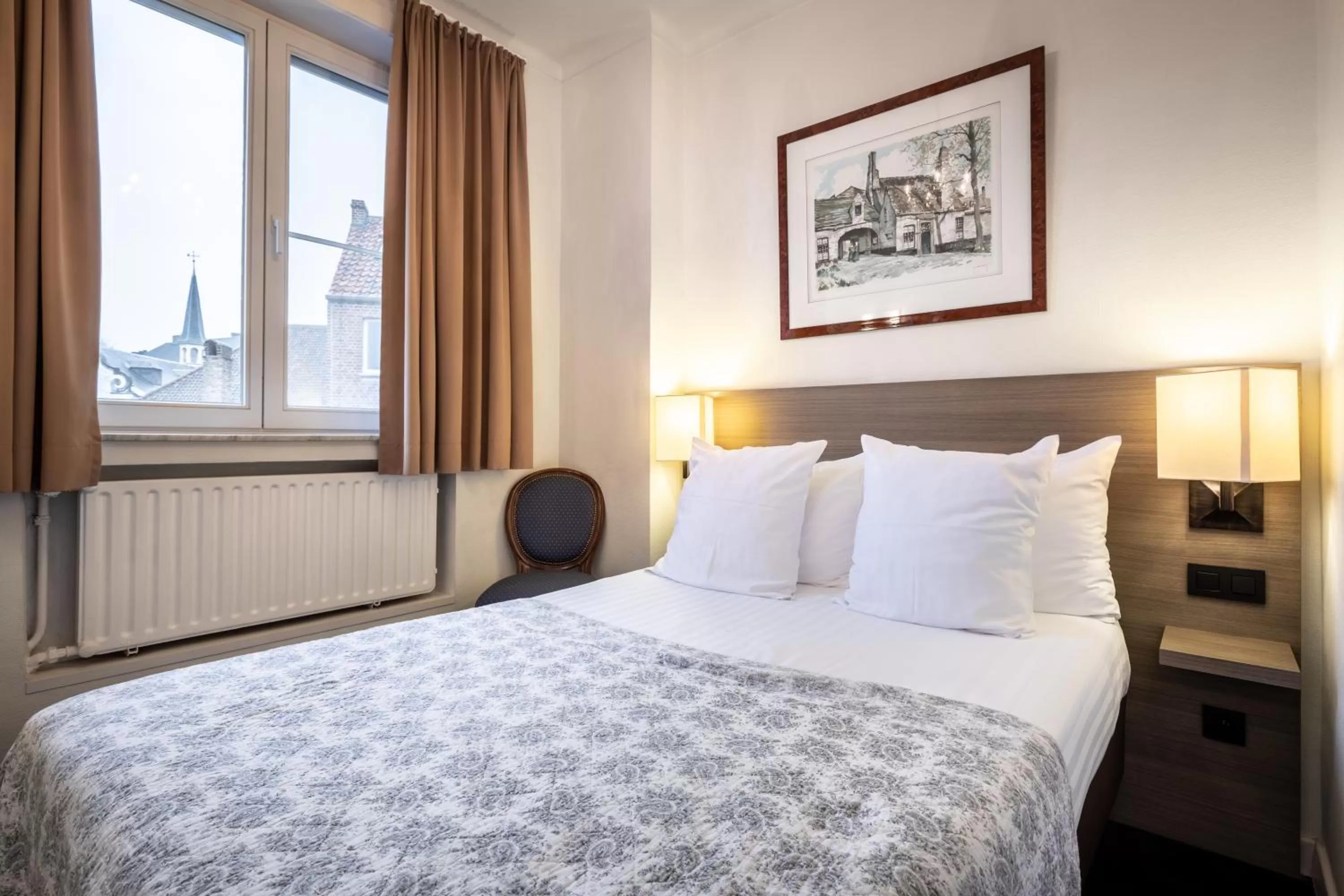 Bedroom, Bed in Hotel Albert I