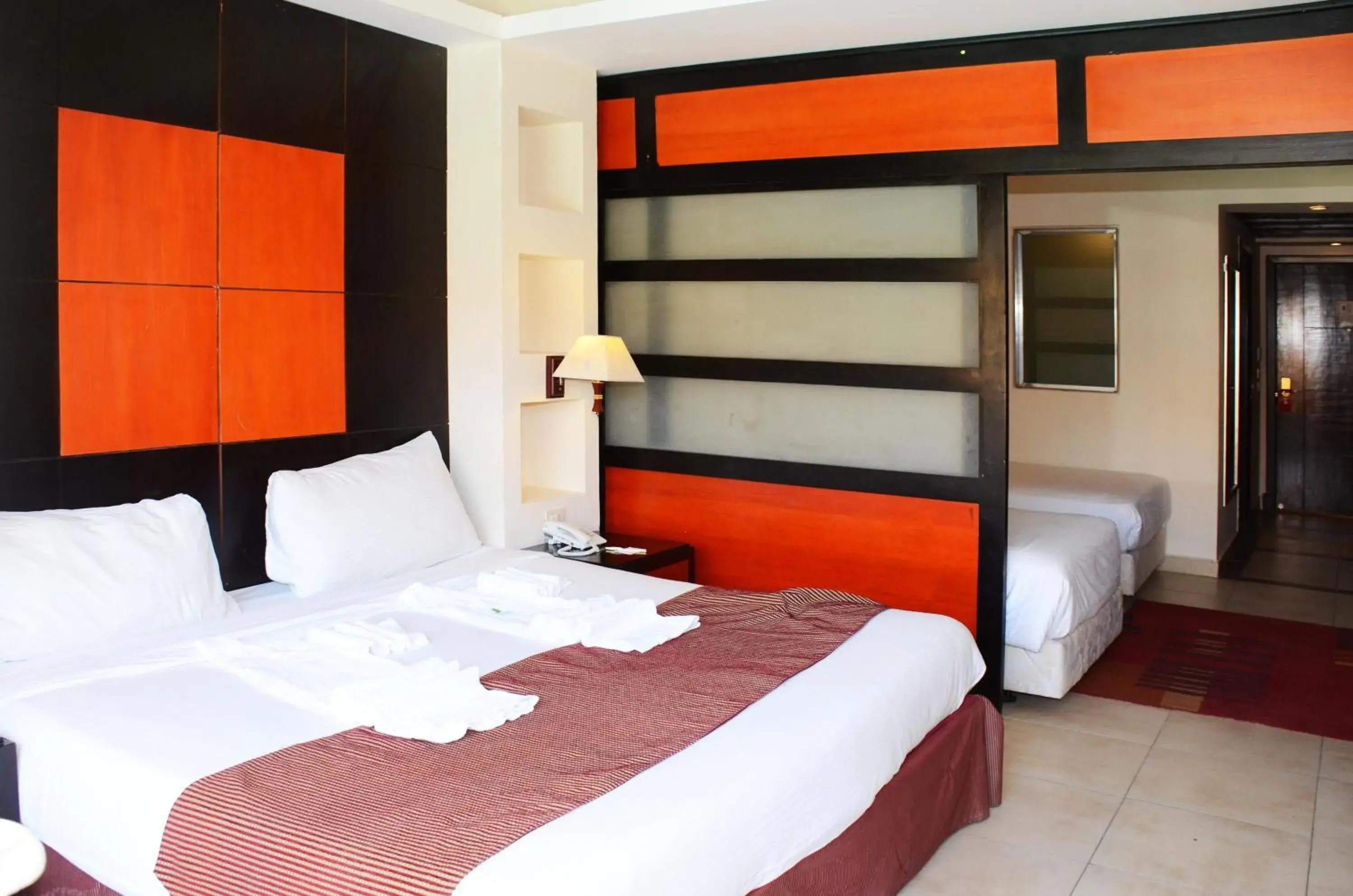 Bed in Rehana Royal Beach Resort - Aquapark & Spa - Family & Couples Only