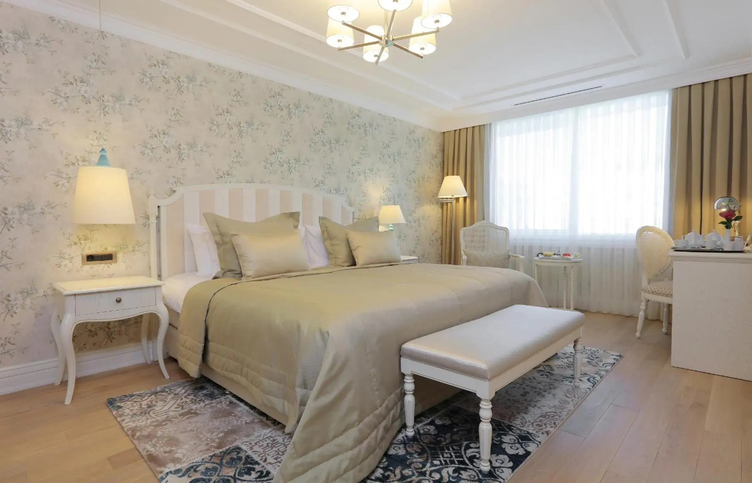 Decorative detail, Bed in Latanya Hotel Ankara Decorative detail, Bed in Latanya Hotel Ankara