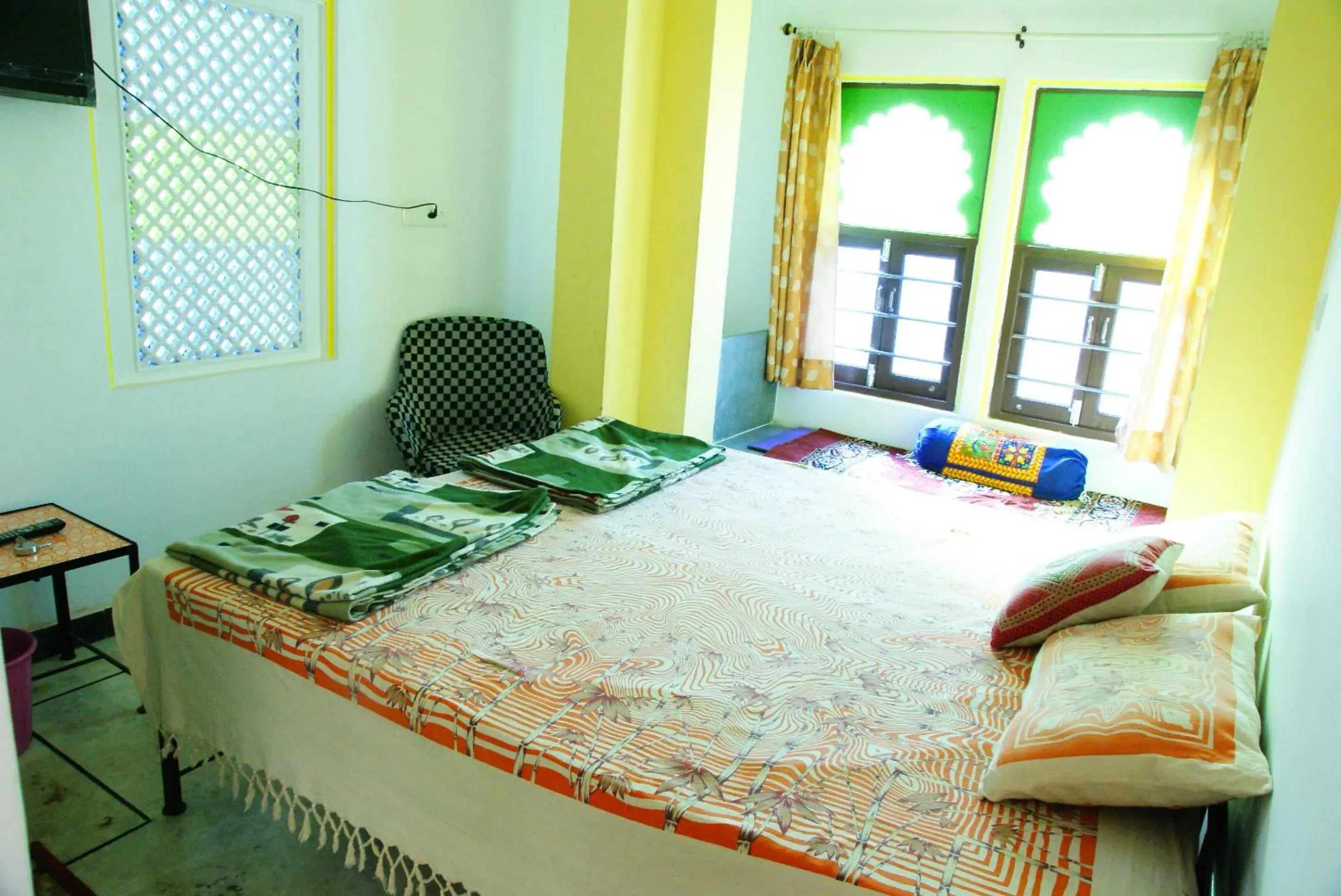 Bed in Udai Haveli Guesthouse