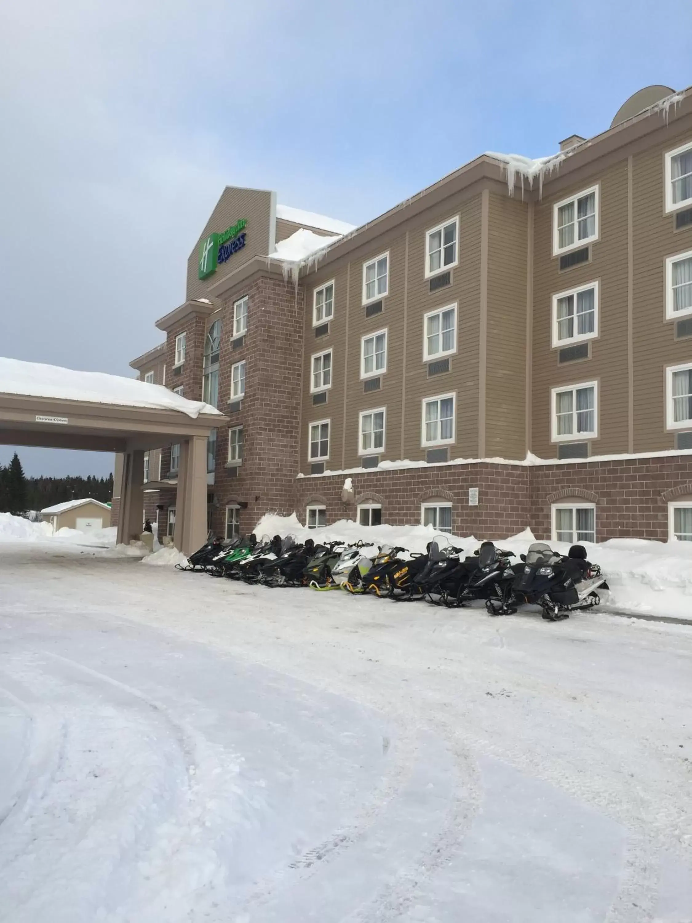 Property building, Winter in Holiday Inn Express Deer Lake, an IHG Hotel