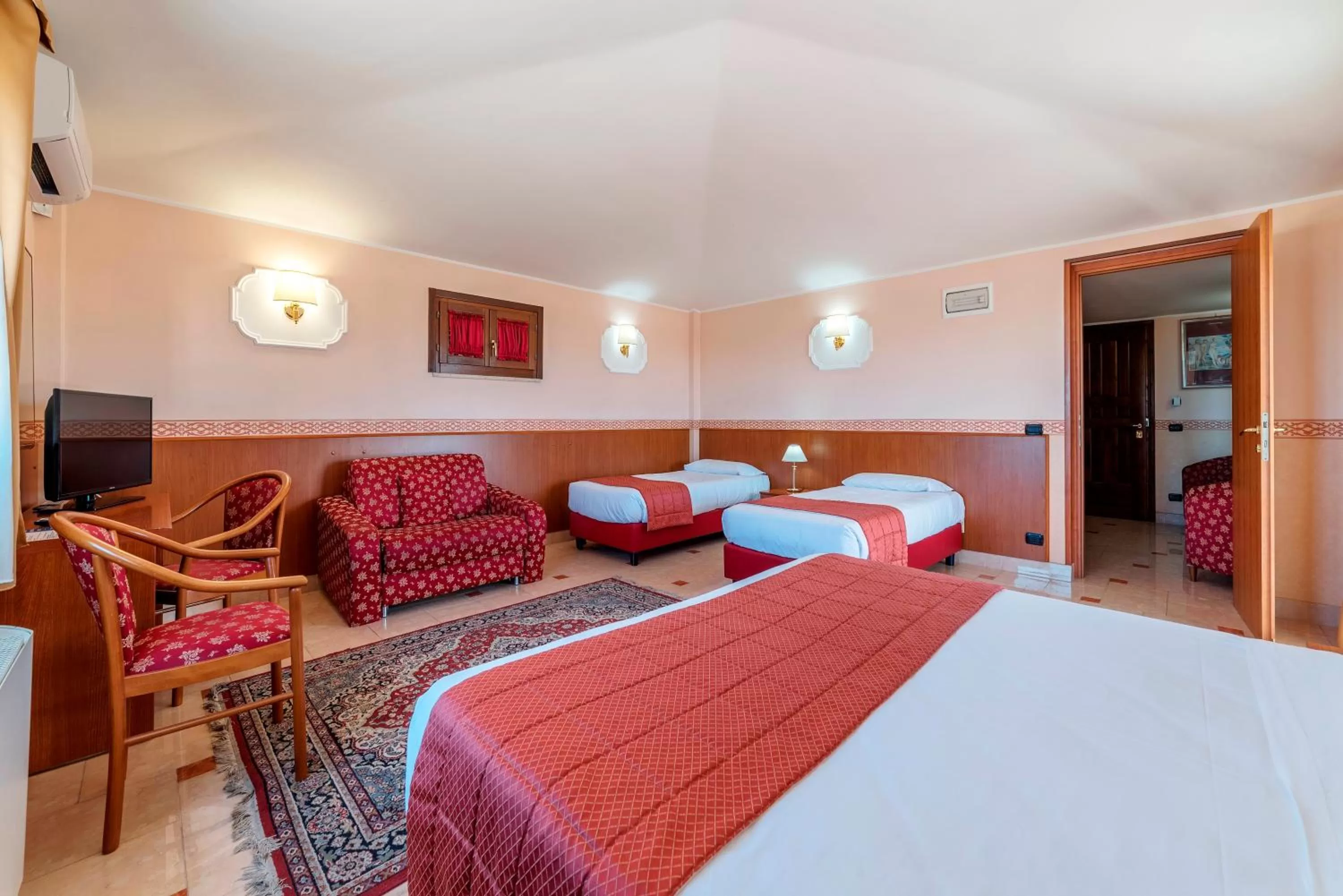 Bed in Hotel Riviera Fiumicino