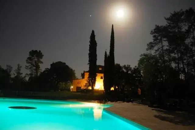 Night, Swimming Pool in La Torre del Vilar