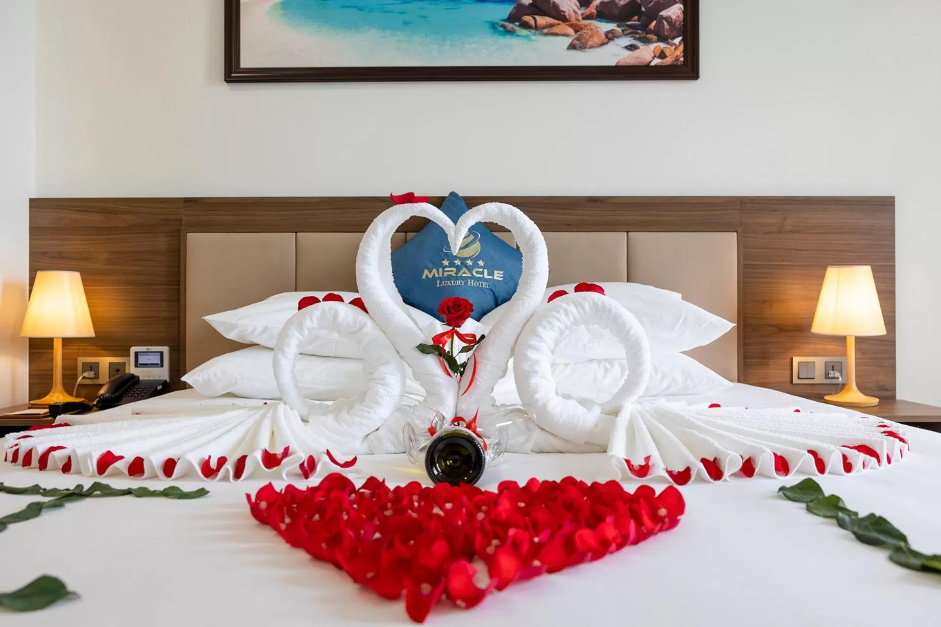 Bed in Miracle Luxury Nha Trang