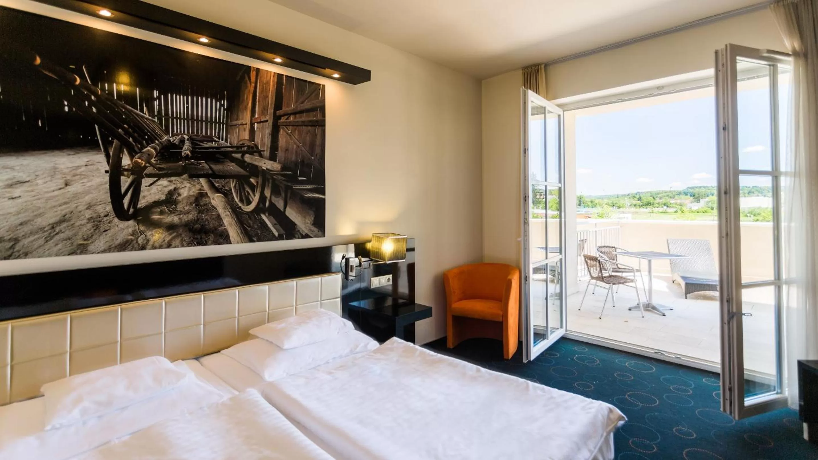 Bed in Gotthard Therme Hotel & Conference