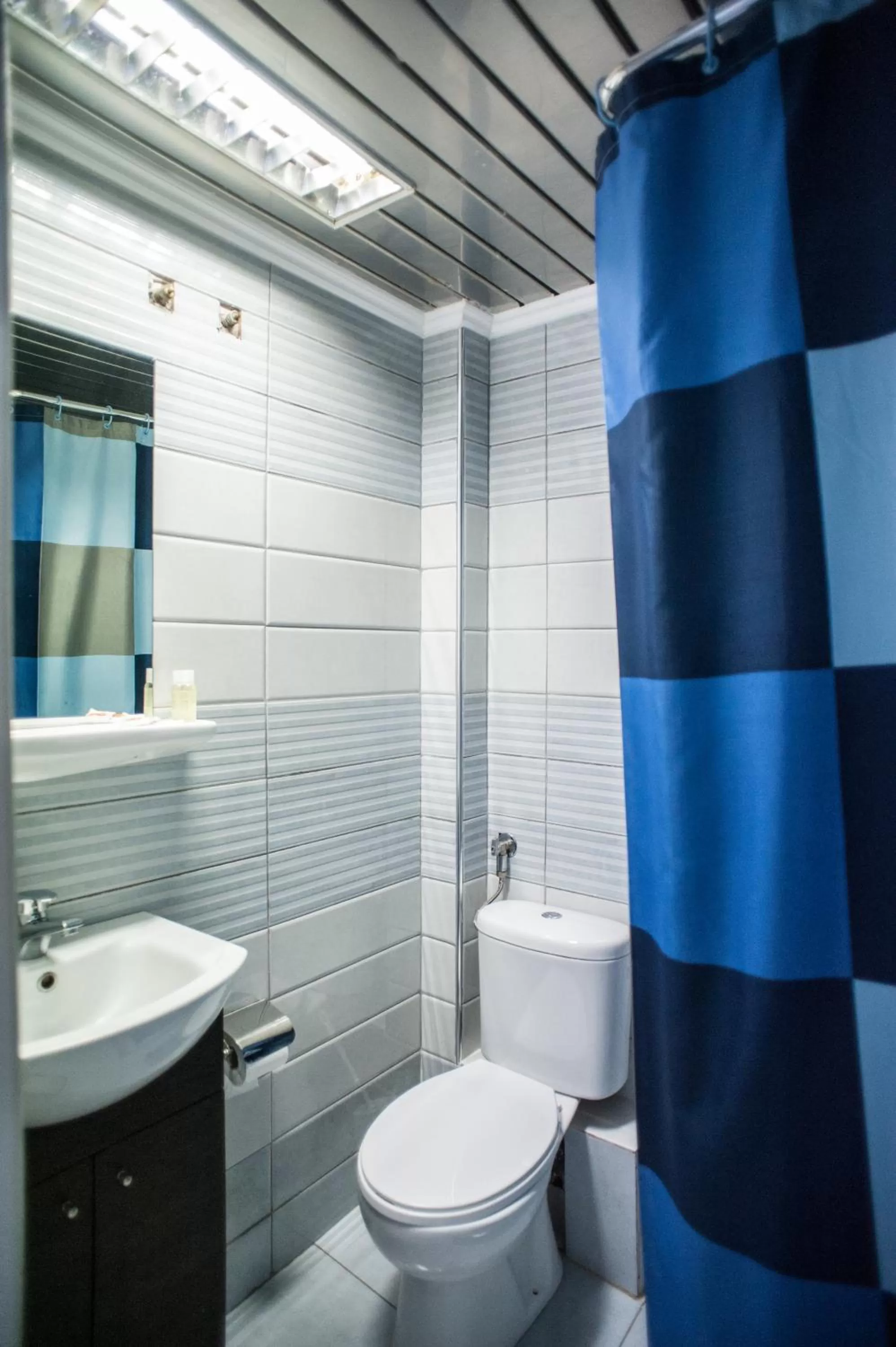 Shower, Bathroom in Hotel Aigli