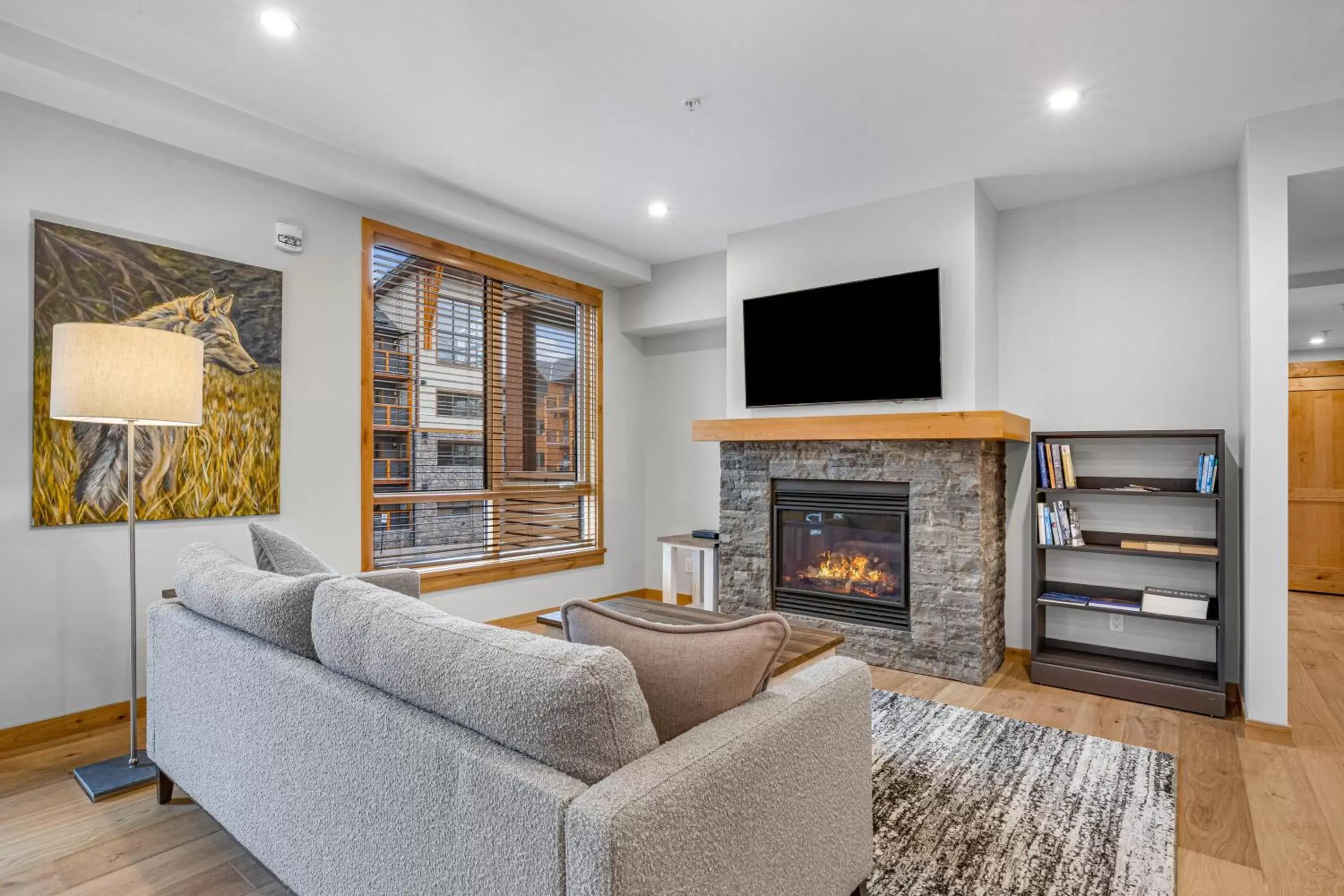 Living room, Seating Area in Tamarack Lodge by Spring Creek Vacations