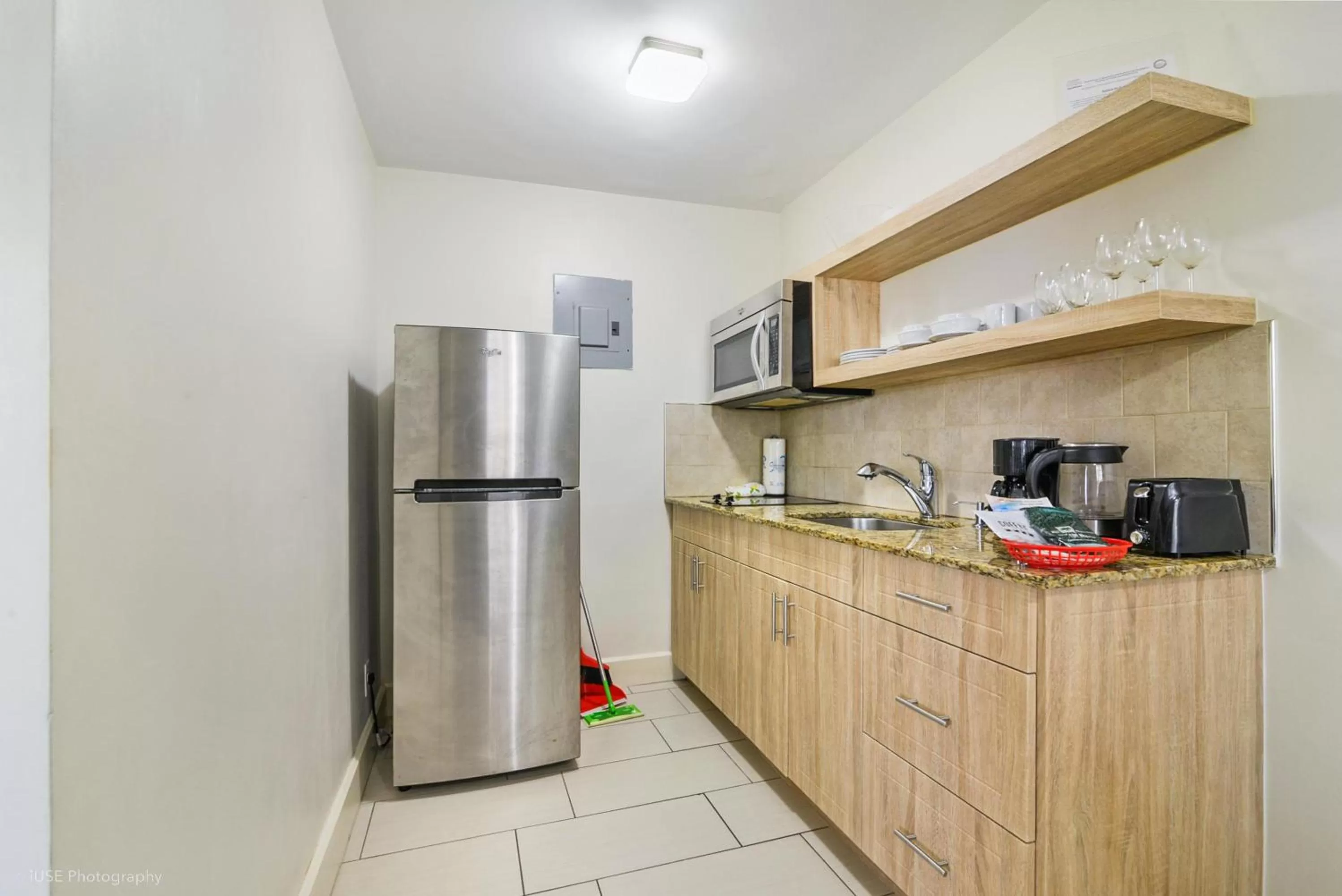 Kitchen or kitchenette in Soleado Hotel