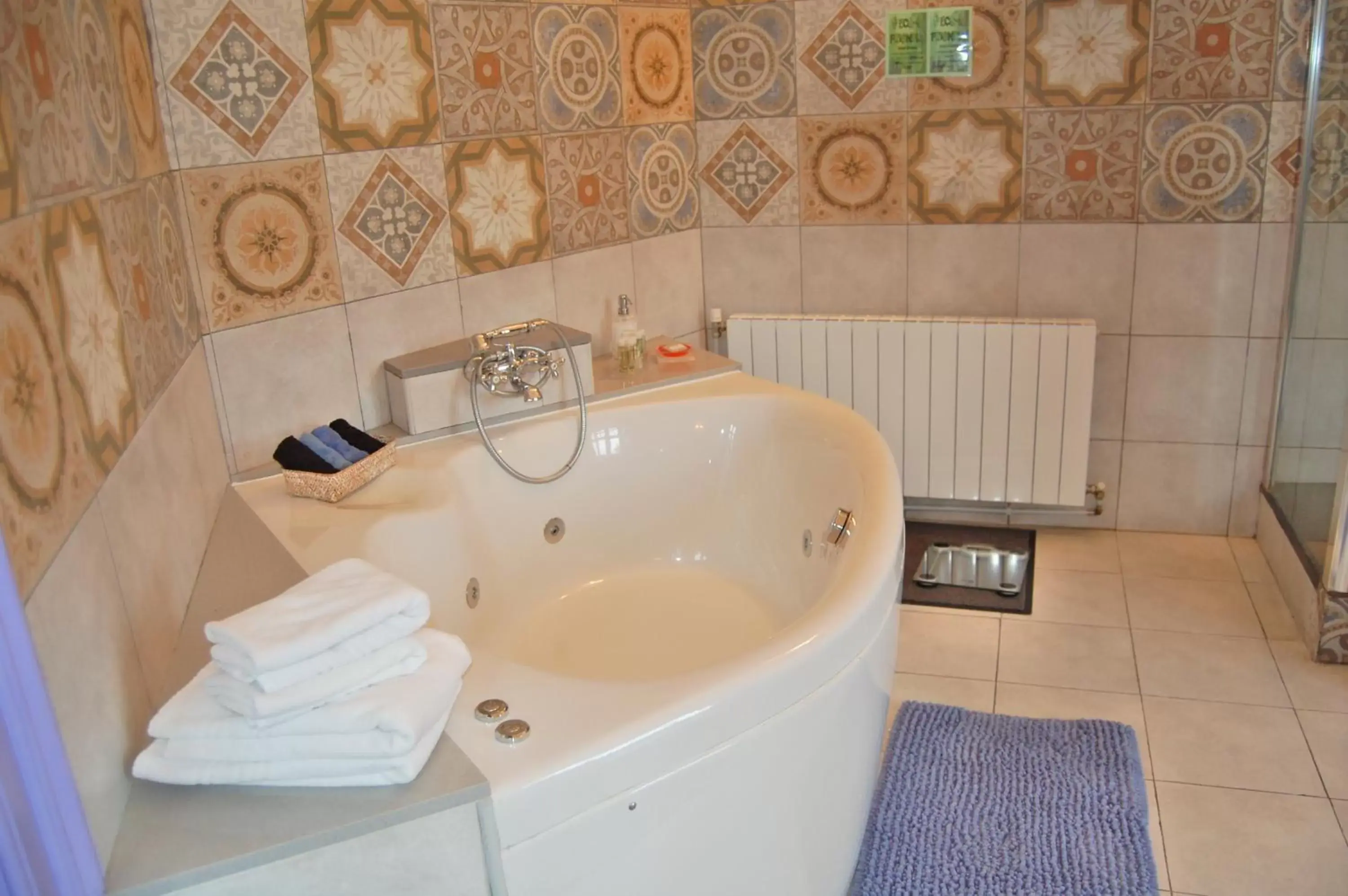 Decorative detail, Bathroom in Hotel Ginebra