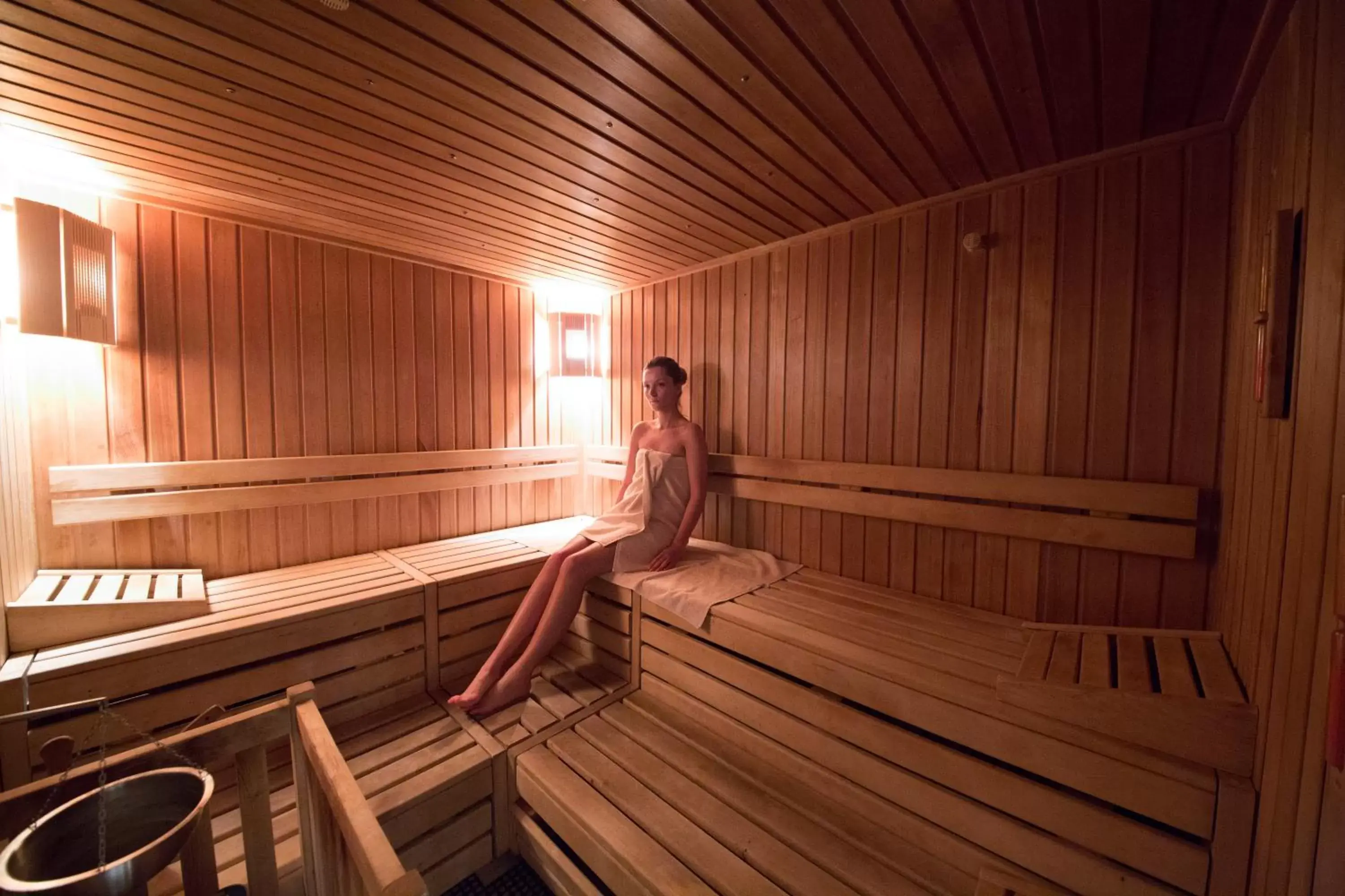 Sauna, Guests in Rosslyn Dimyat Hotel Varna