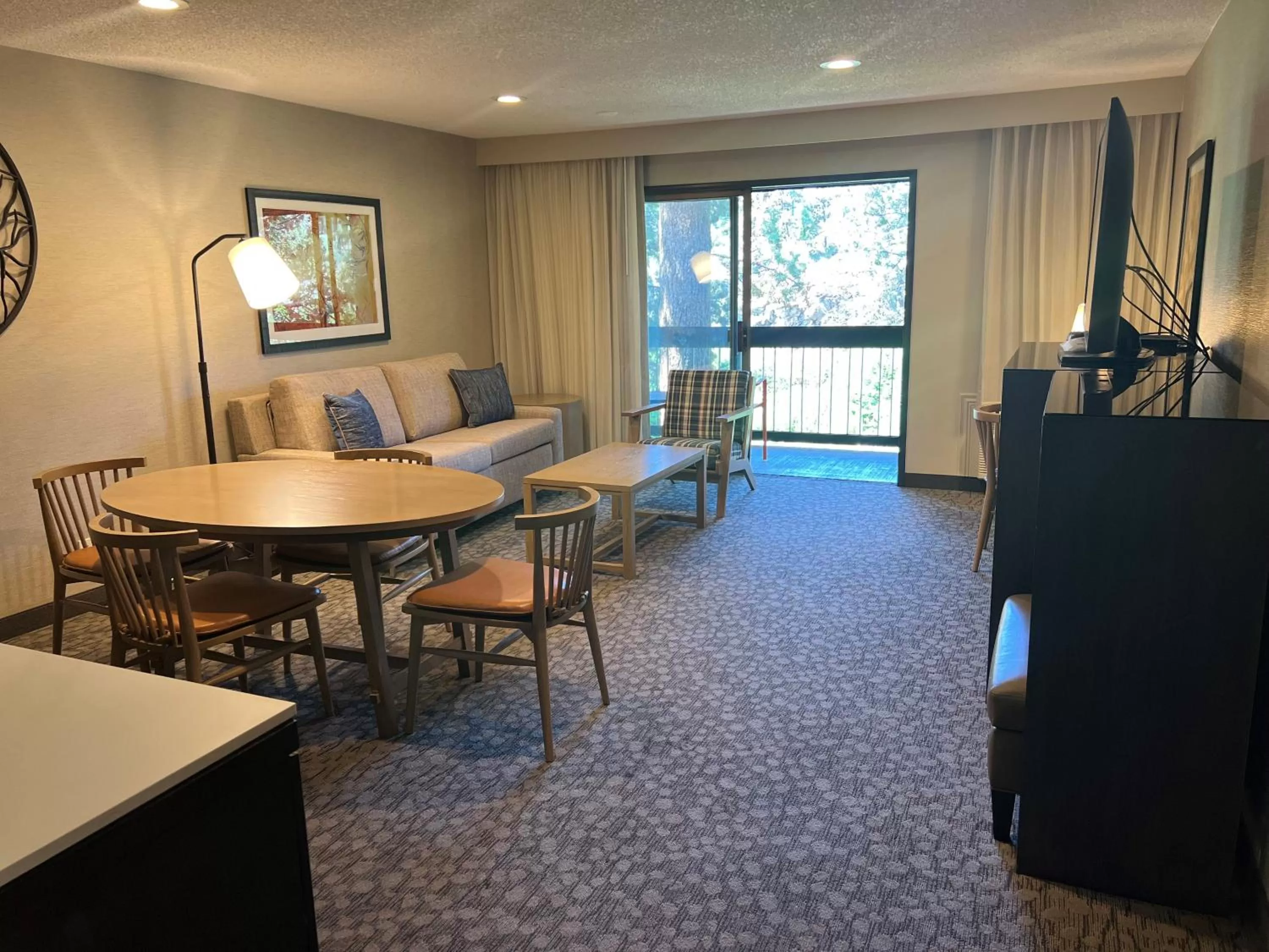 Living room in Riverhouse Lodge