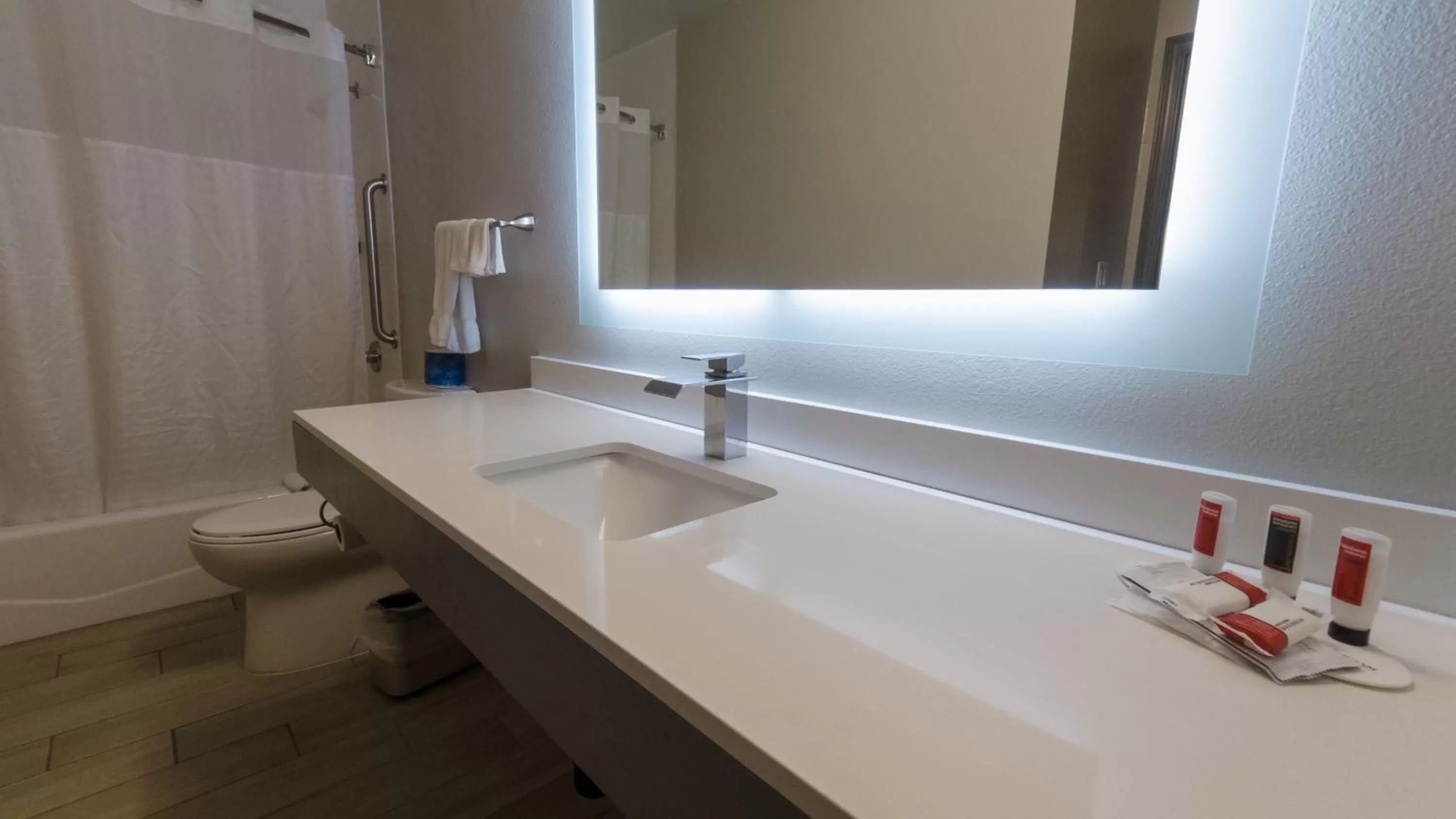 Bathroom in Super 8 by Wyndham Santa Cruz Beach