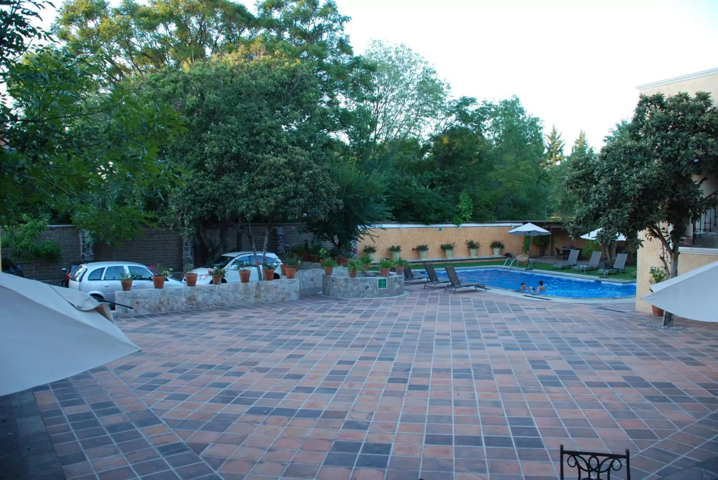 Patio, Swimming Pool in Hotel Boutique La Granja