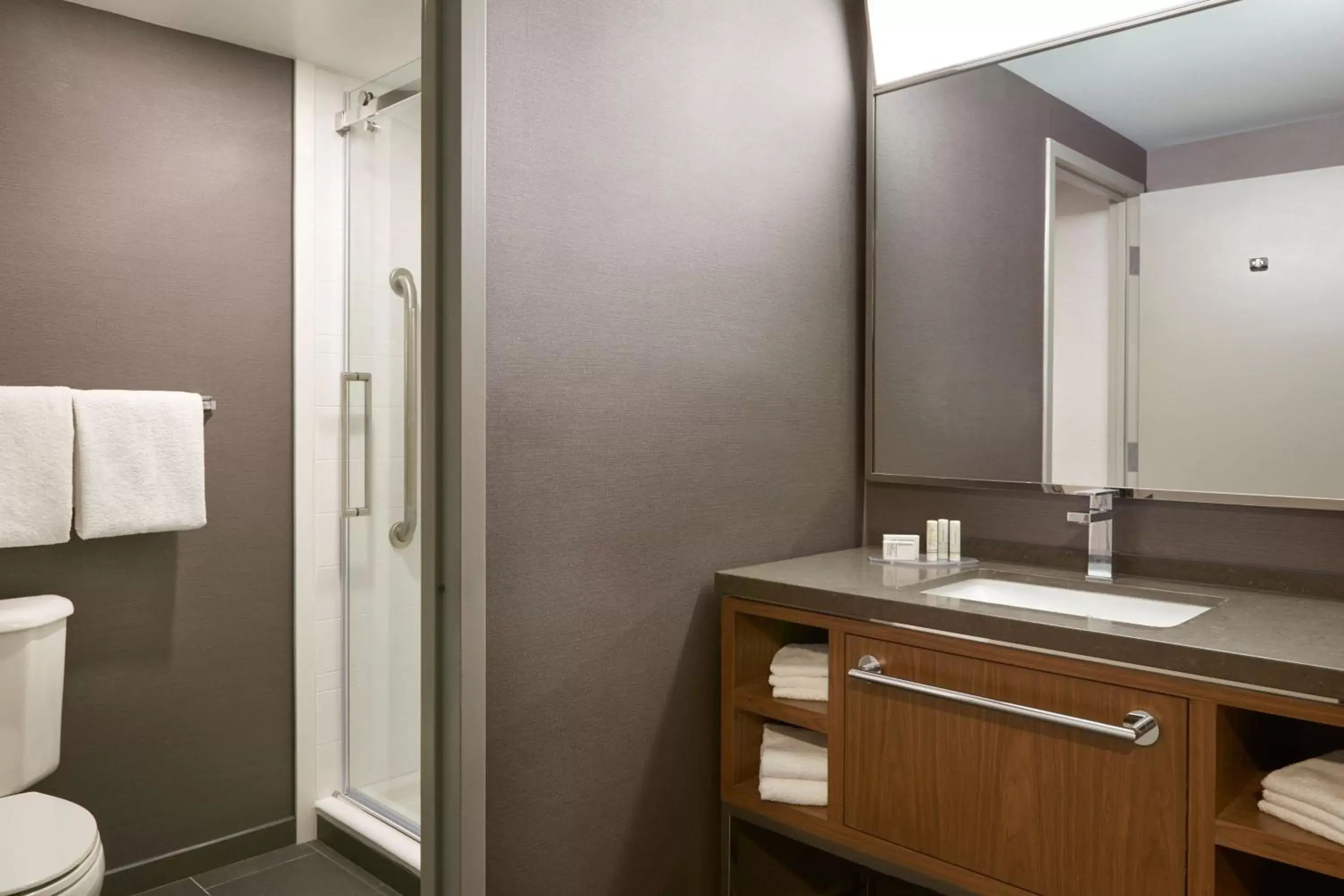 Bathroom in Courtyard by Marriott Toronto Mississauga/Meadowvale