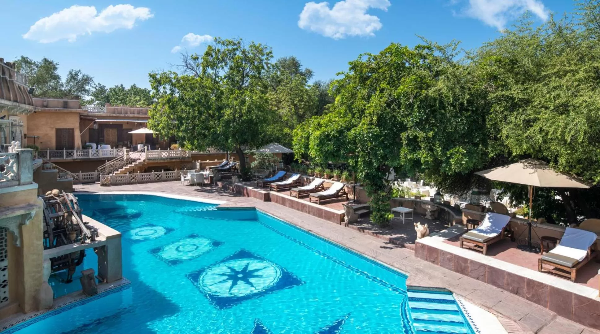 Swimming pool in Ajit Bhawan - A Palace Resort