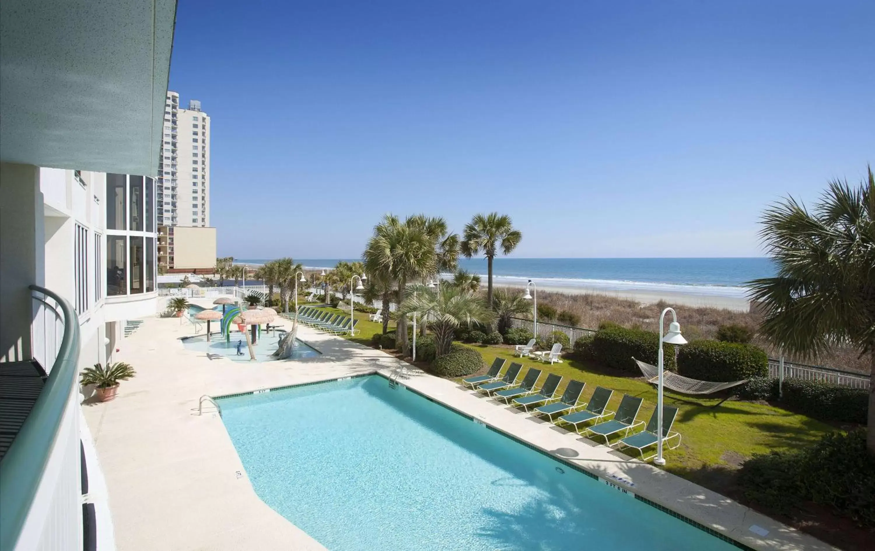 Beach, Pool View in Hampton Inn & Suites Myrtle Beach Oceanfront