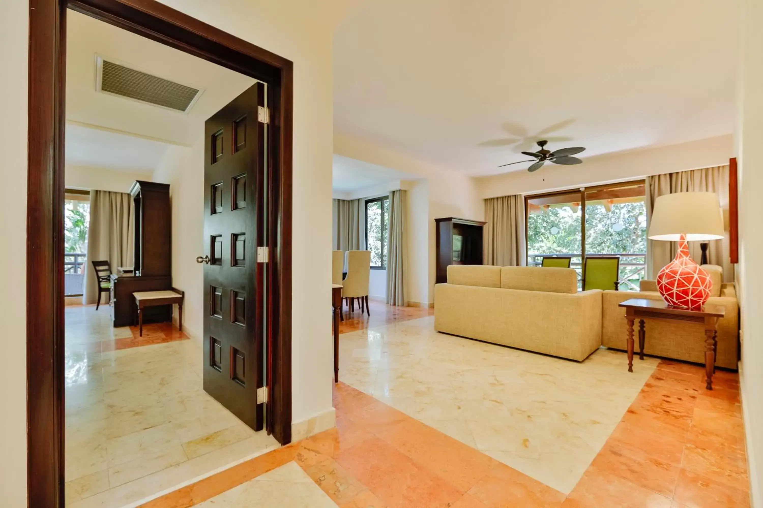 Living room in Occidental at Xcaret Destination - All Inclusive