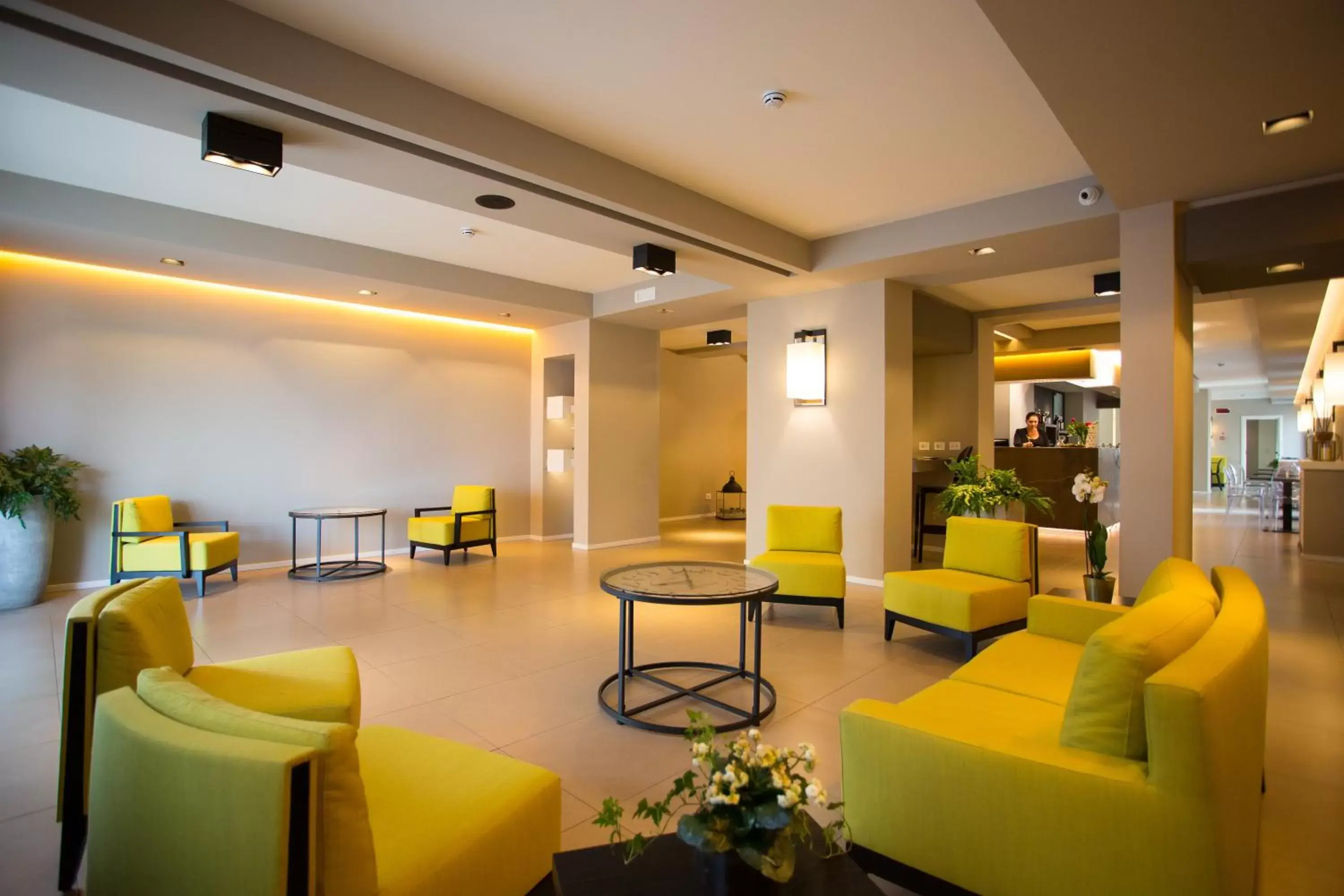 Lobby or reception, Lounge/Bar in Airone City Hotel