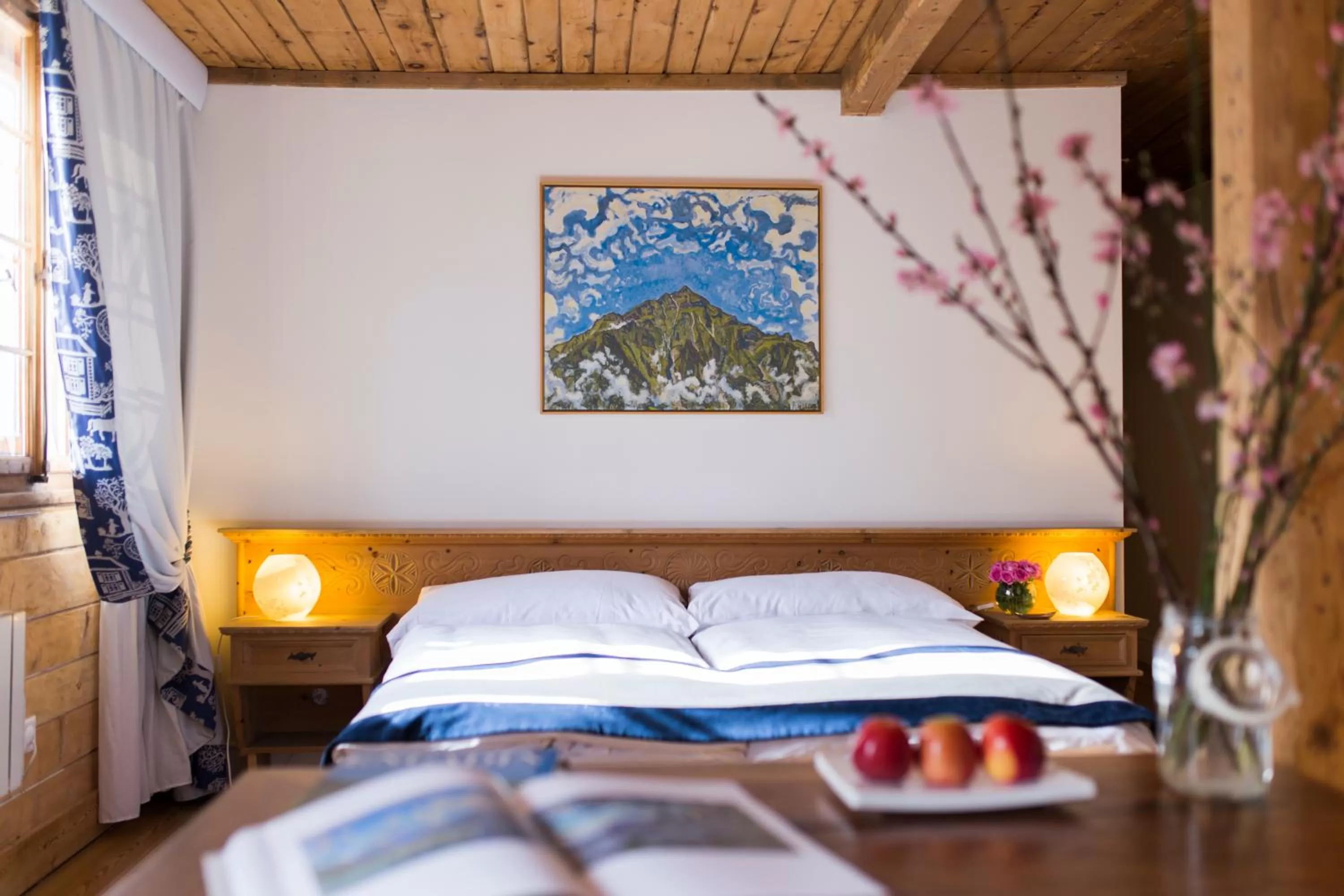 Bed in Hotel Bernina 1865 by Kleos Group Collection