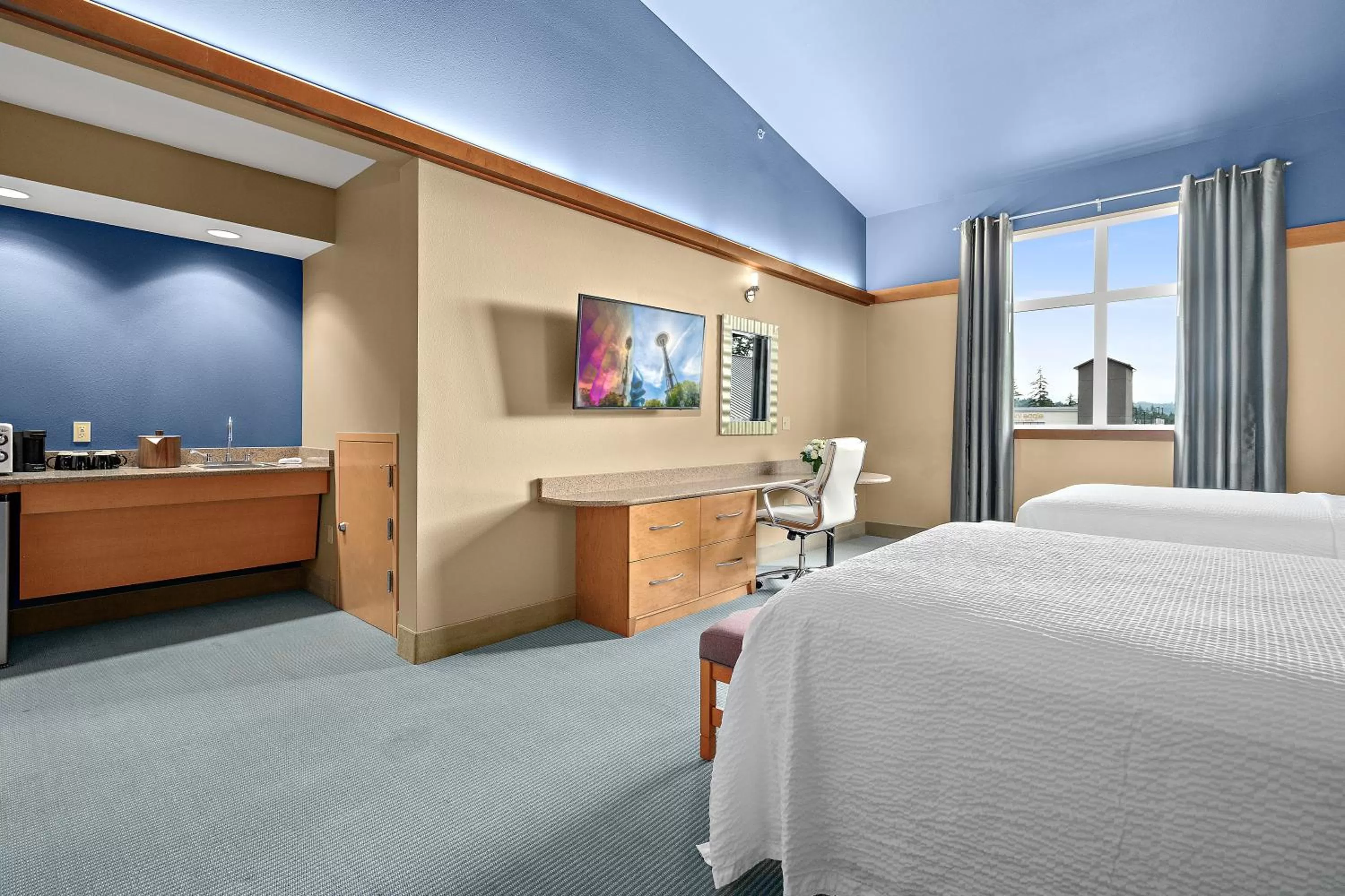 TV and multimedia, Bed in Lucky Eagle Casino & Hotel (Washington)