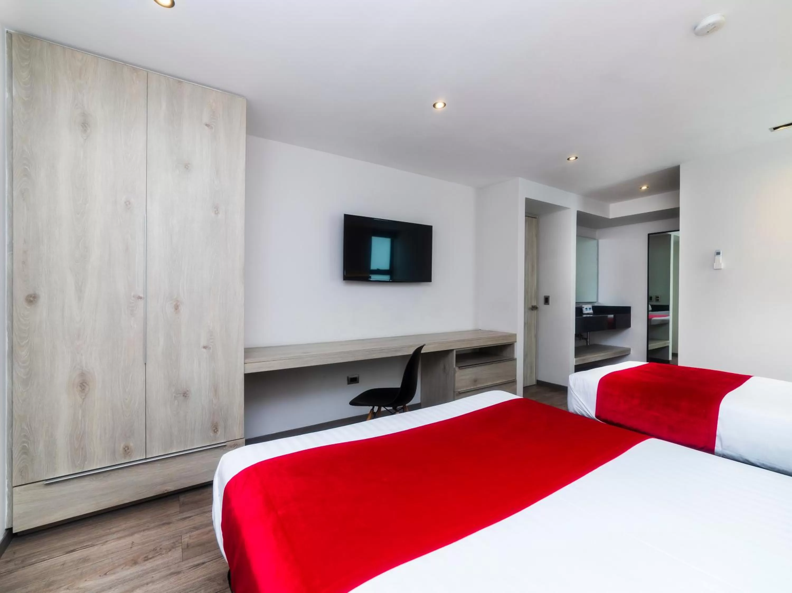 Bed in Hotel Nube, Puebla Centro