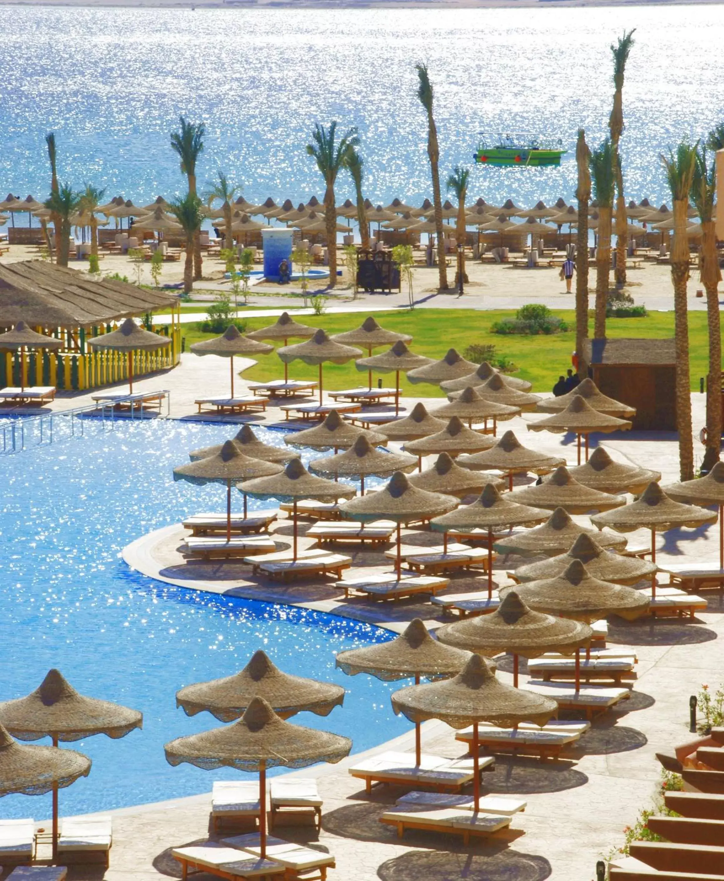 Pool view, Beach in Pyramisa Beach Resort Sahl Hasheesh