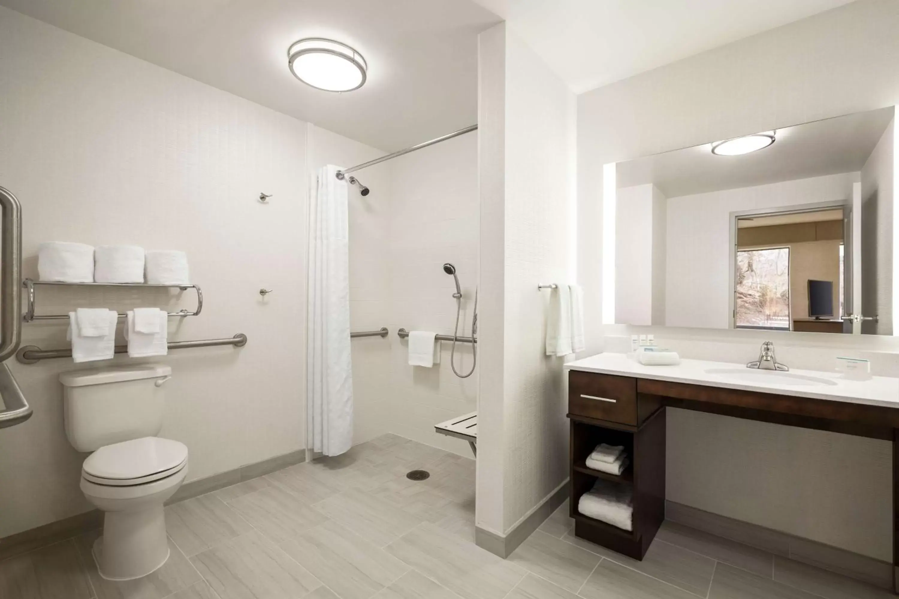 Bathroom in Homewood Suites By Hilton Arlington Rosslyn Key Bridge