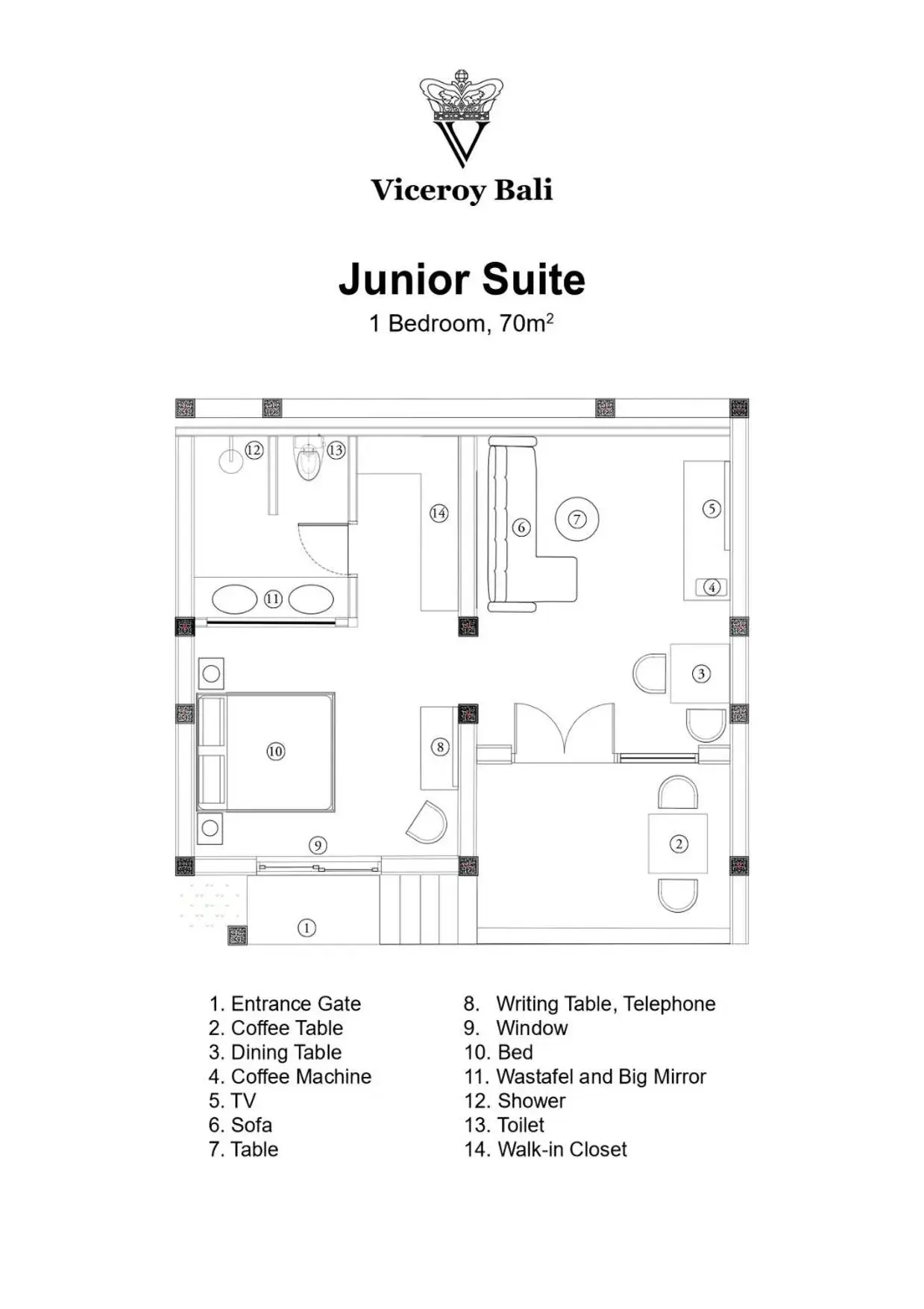 Floor Plan in Viceroy Bali