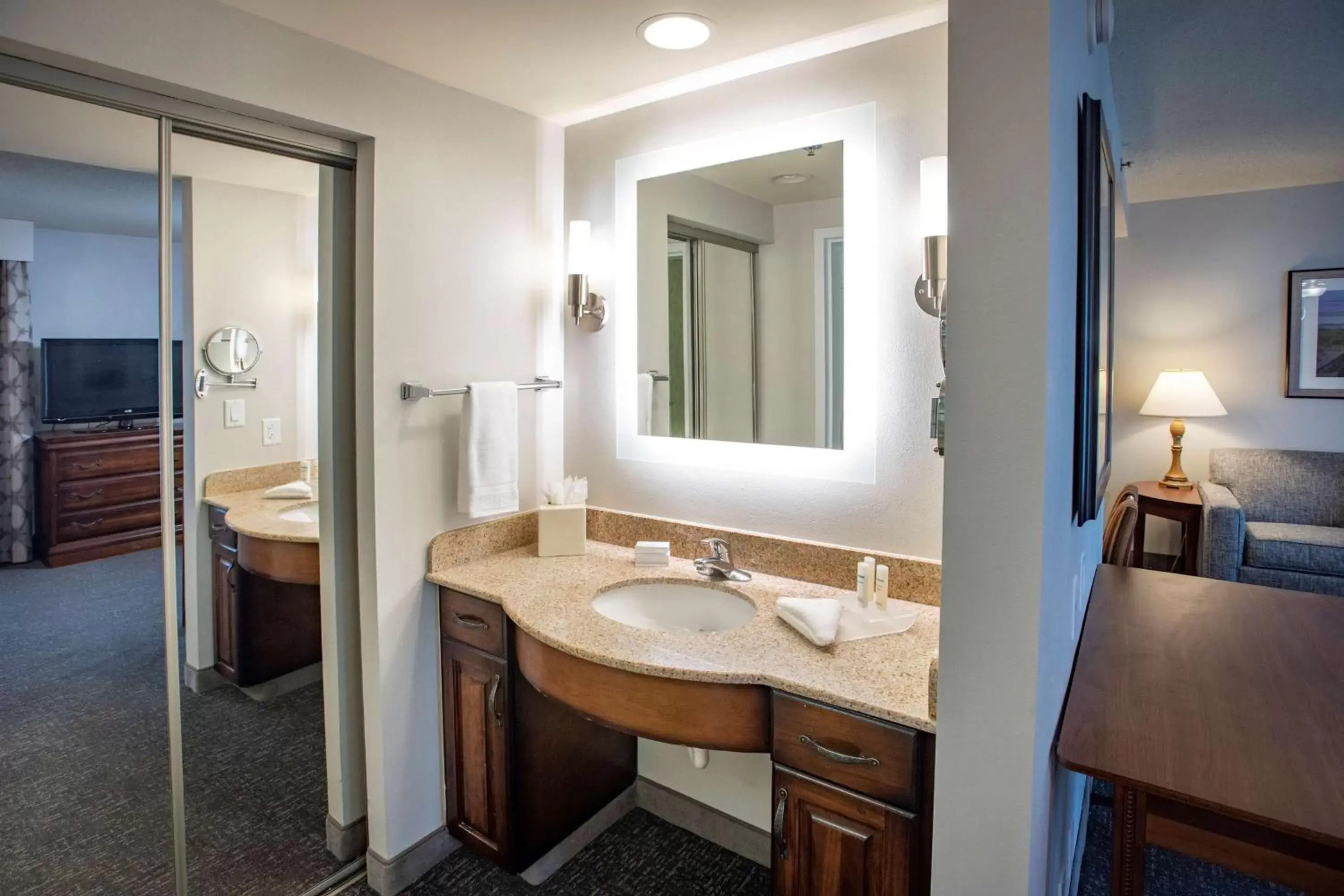 Bathroom in Homewood Suites by Hilton Pensacola Airport-Cordova Mall Area
