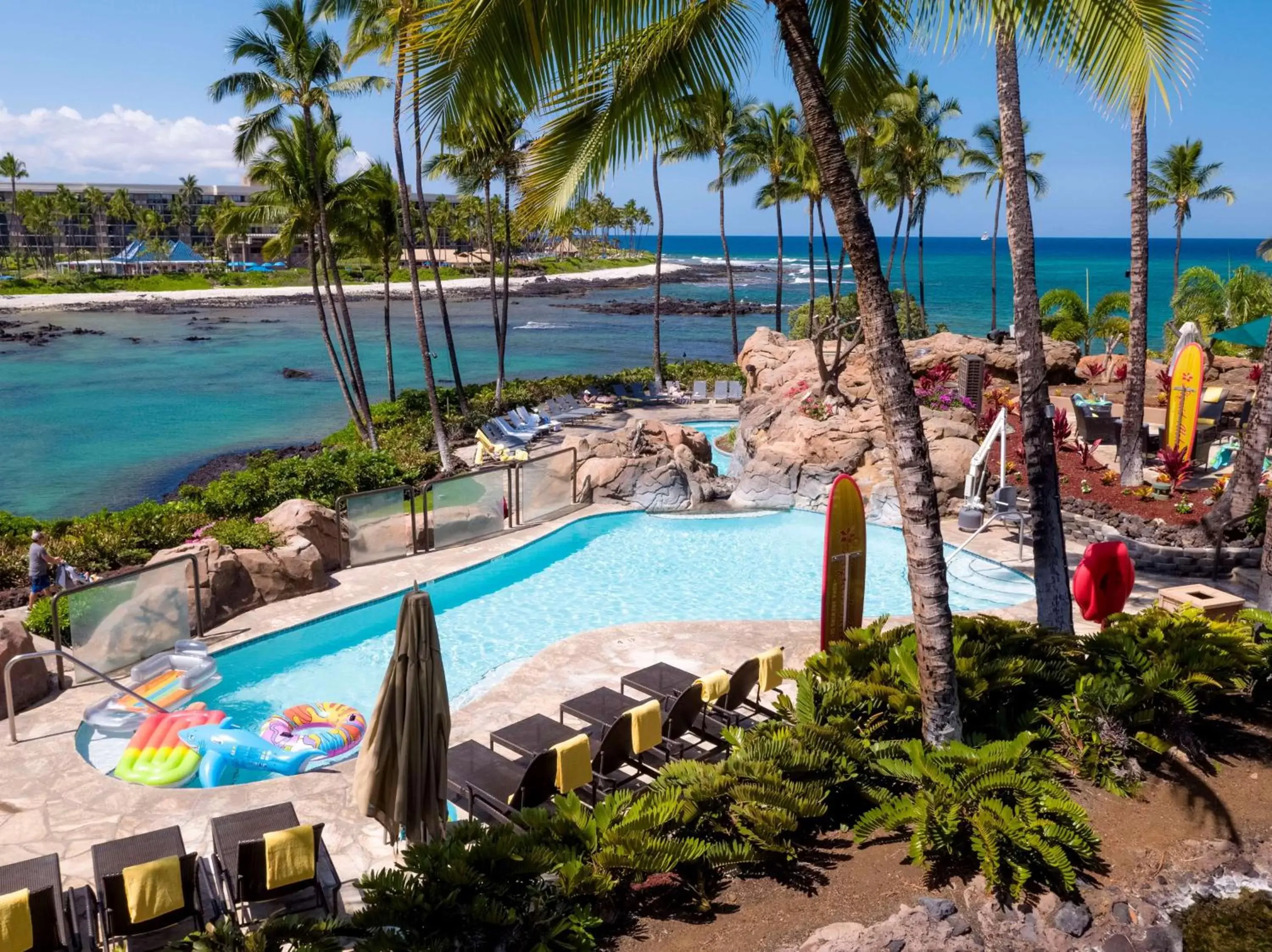 Swimming pool, Pool View in Hilton Waikoloa Village