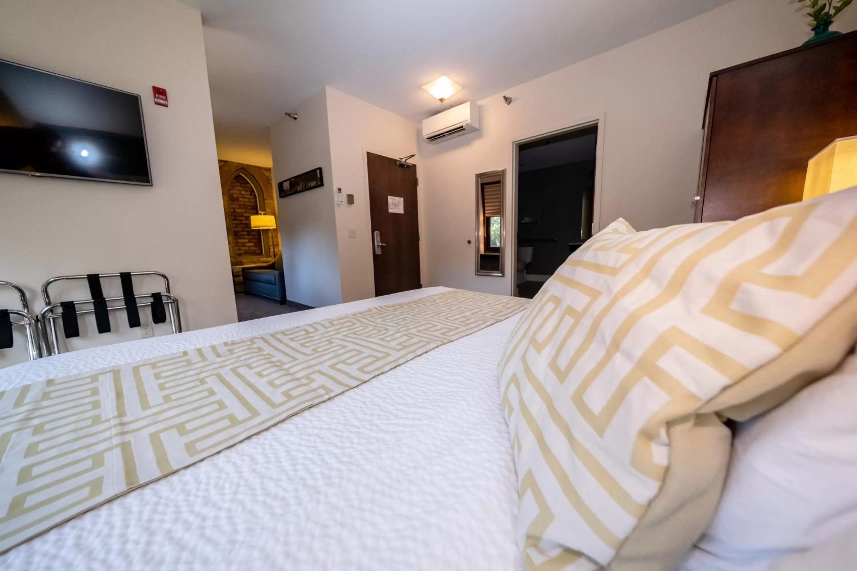 Decorative detail, Bed in The Inn at Shattuck - St. Mary's