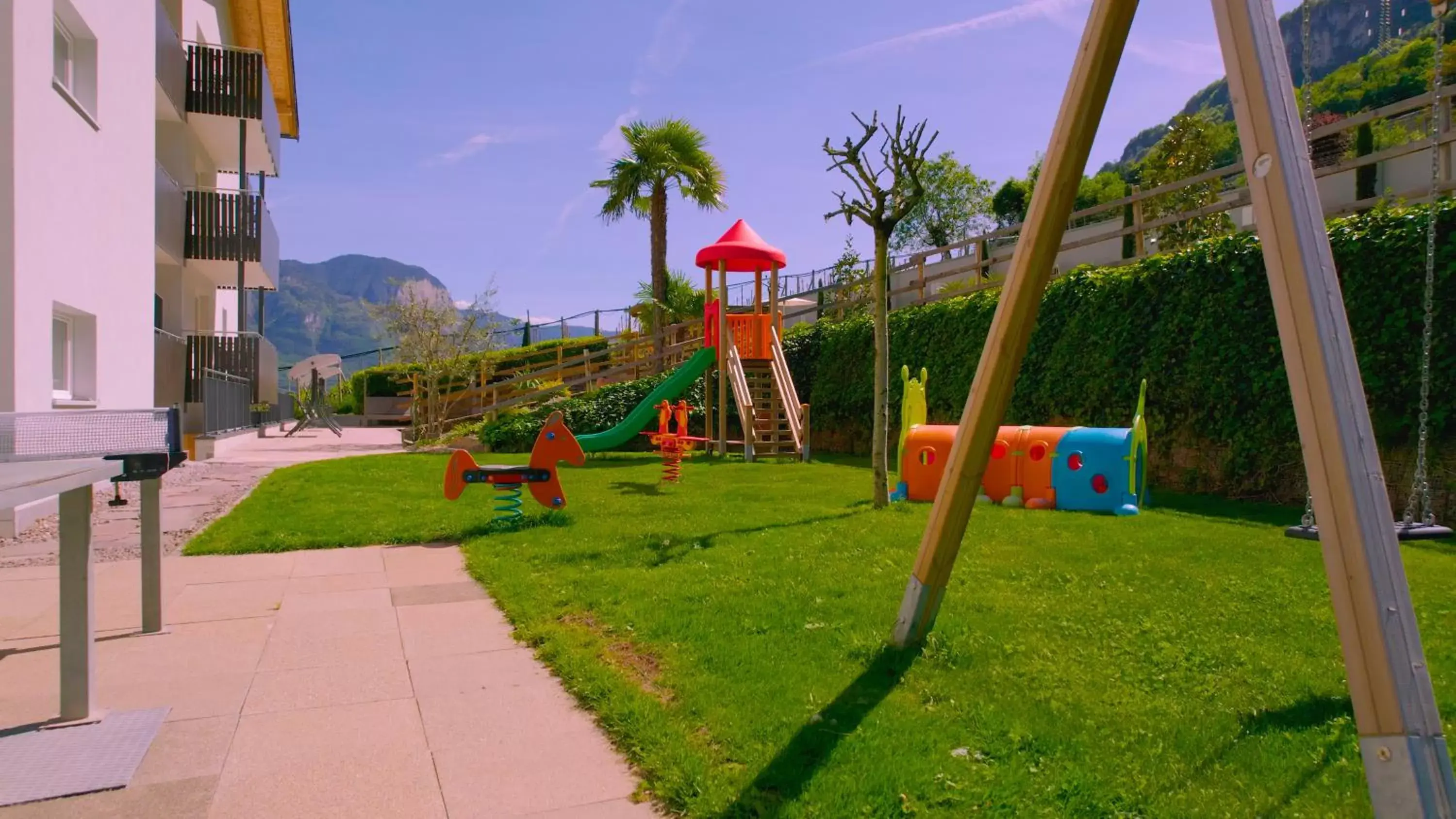 Children play ground, Children's Play Area in Residence Garni Hotel Vineus