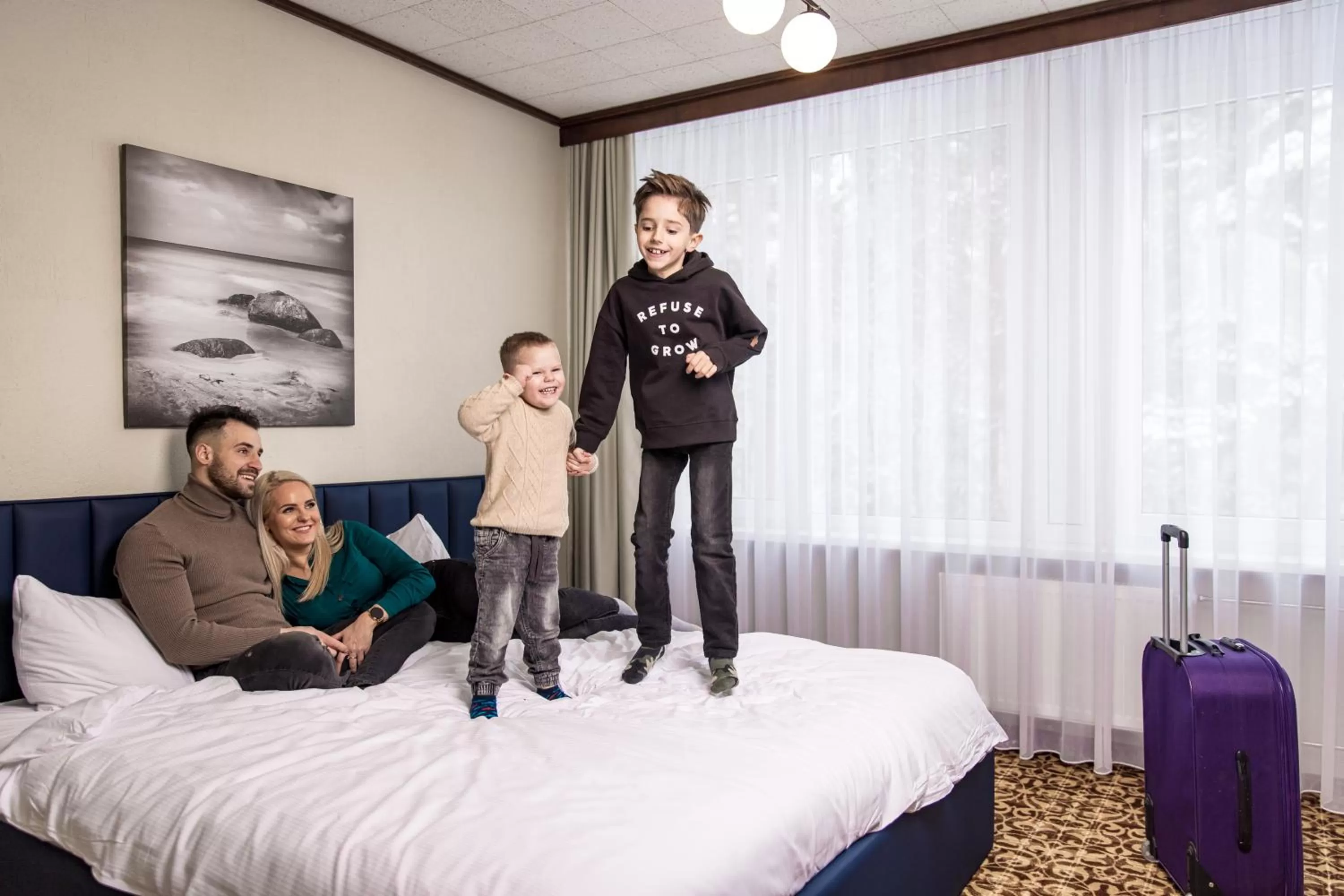 Photo of the whole room, Bed in Žilvinas Hotel