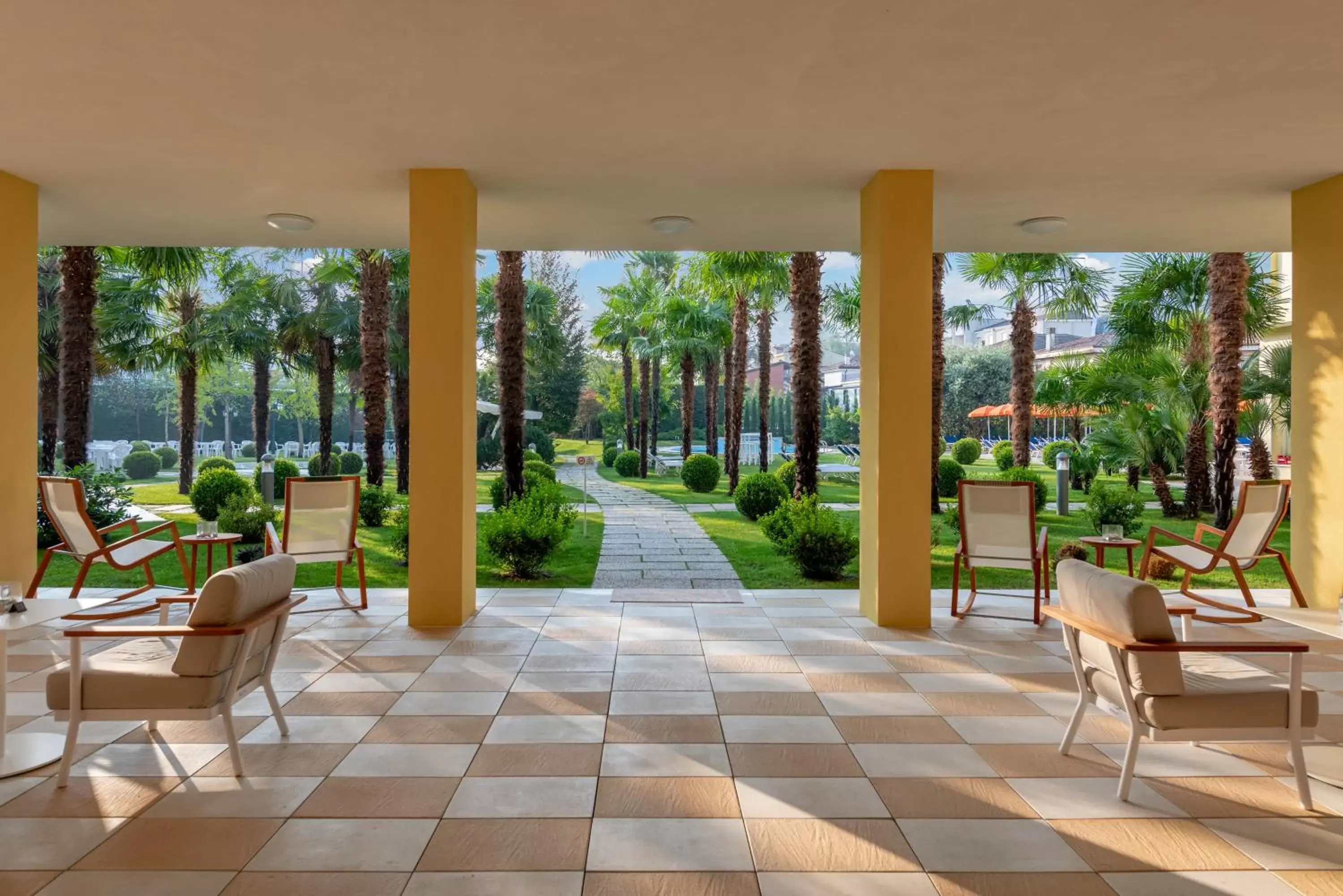 Patio in Hotel Savoia Thermae & SPA